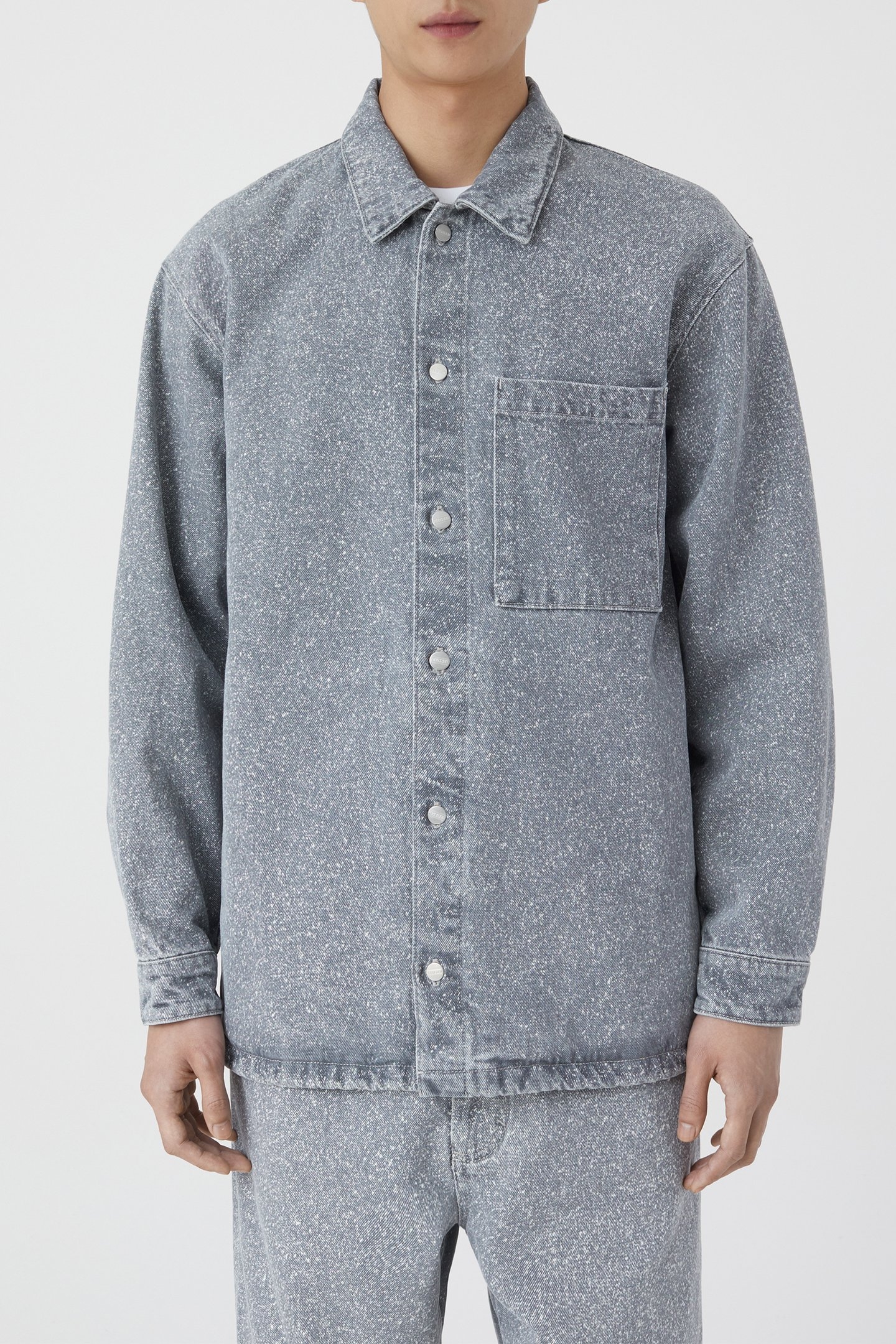 OVERSHIRT & BLOUSES MID GREY 2