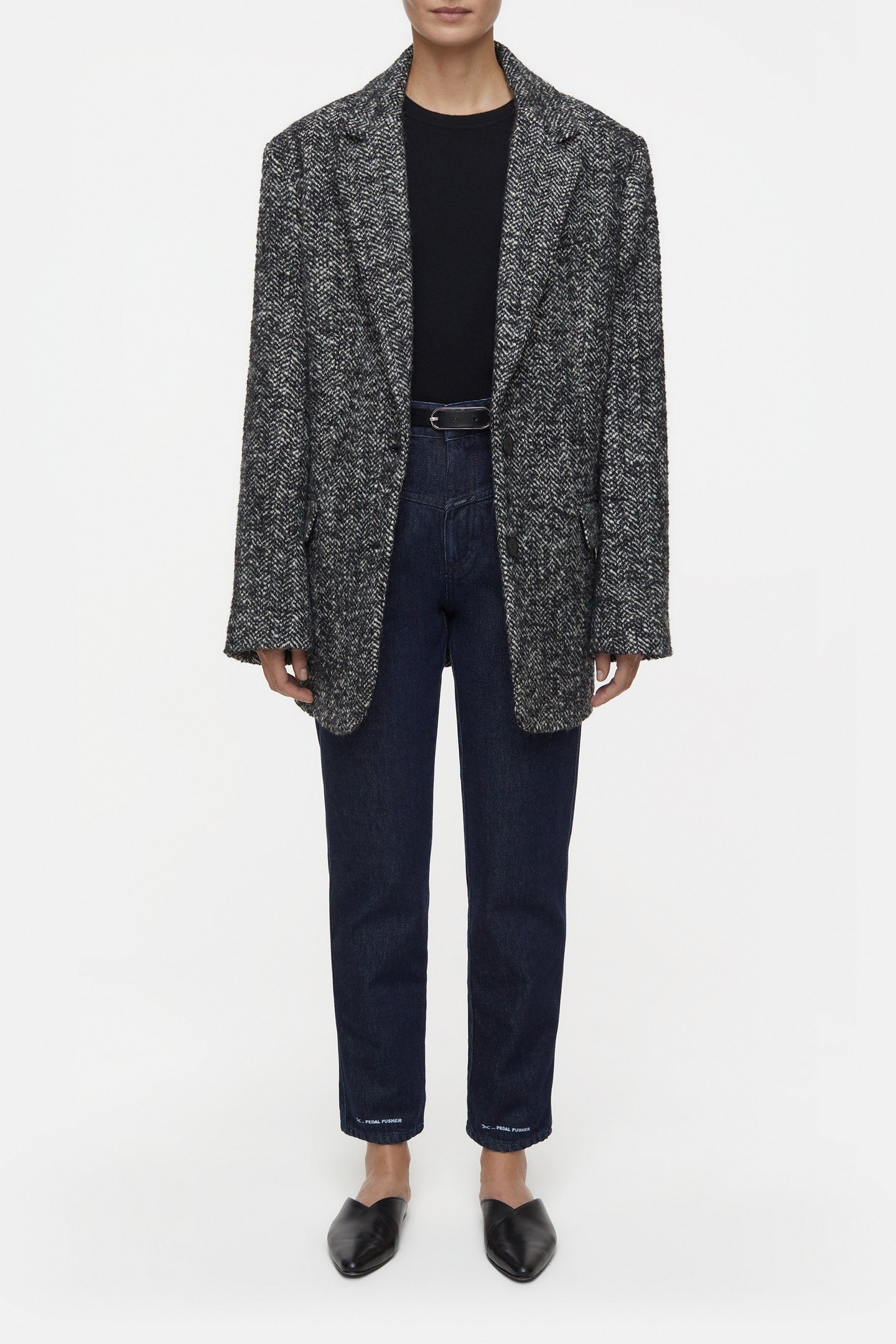 PEDAL PUSHER JEANS DARK BLUE 1