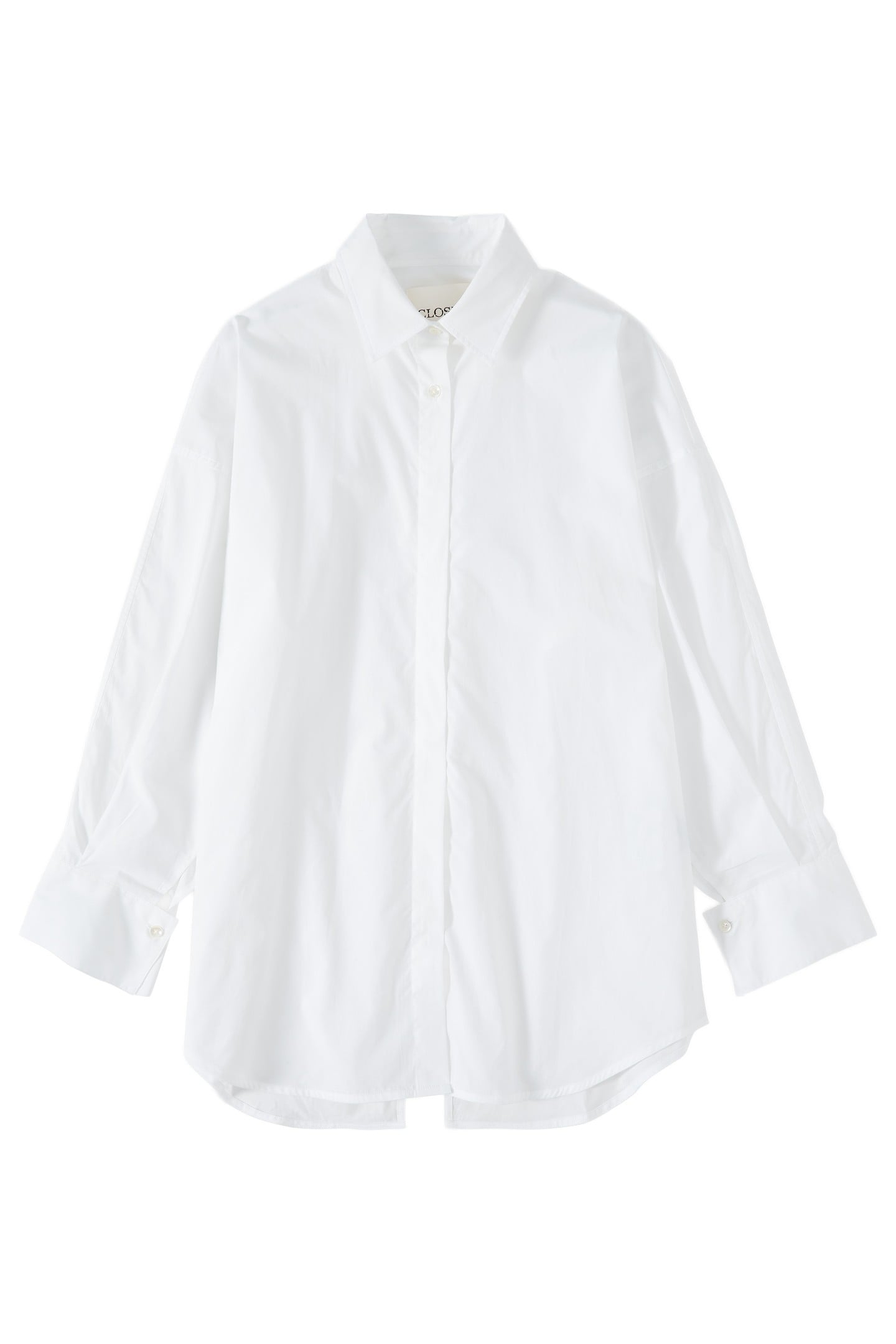 OPEN BACK BLOUSE SHIRT WHITE 5