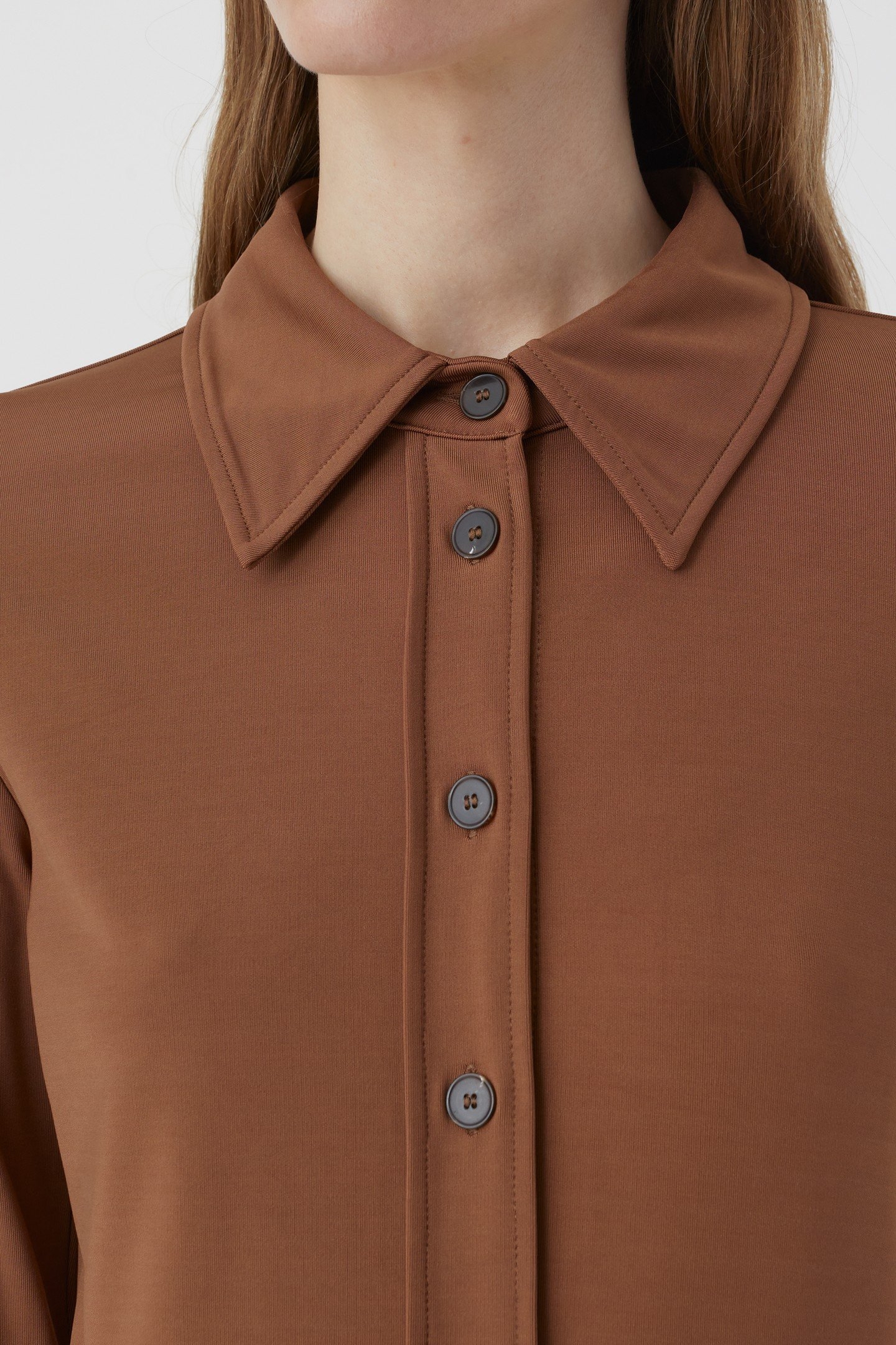 WAISTED BLOUSE SHIRT AUBURN 2