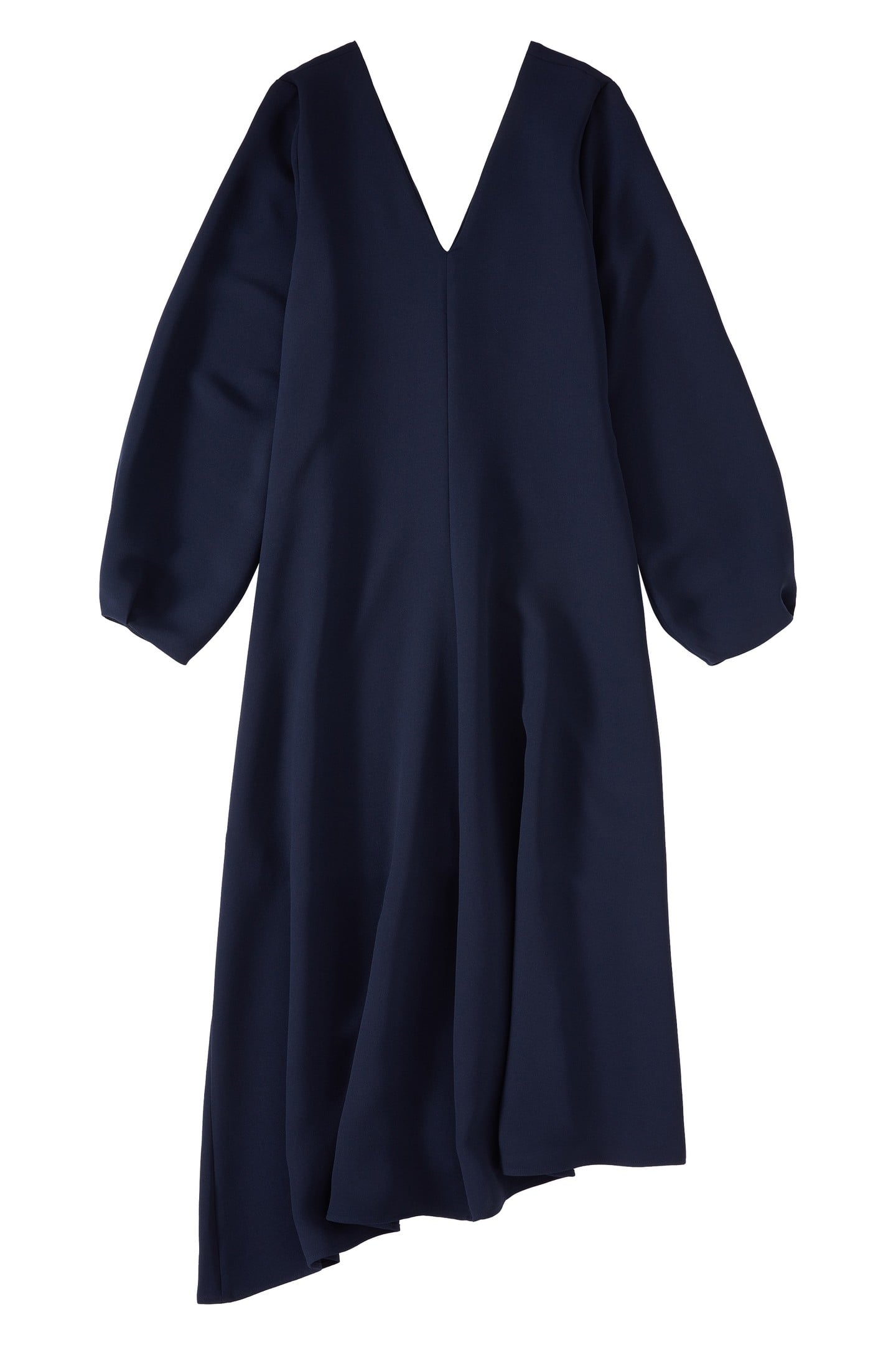 DEEP NECK LONG SLEEVE DRESS DARK NIGHT 6