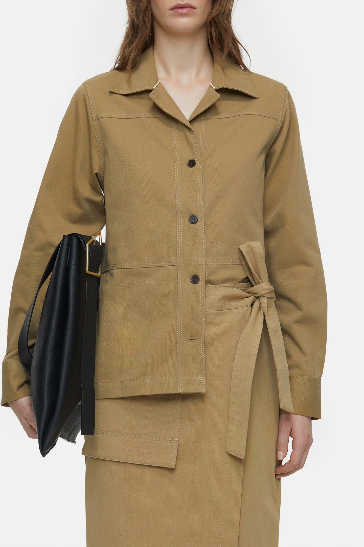 FITTED OVERSHIRT & BLOUSES TAUPE BEIGE 1