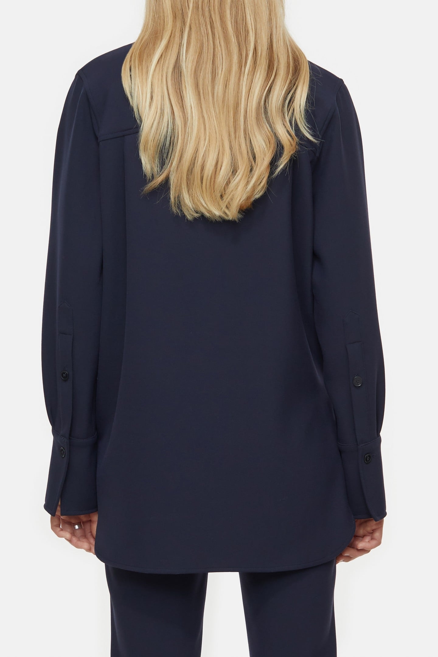 PINTUCK SHIRT BASIC SHIRTS & BLOUSES DARK NIGHT 3