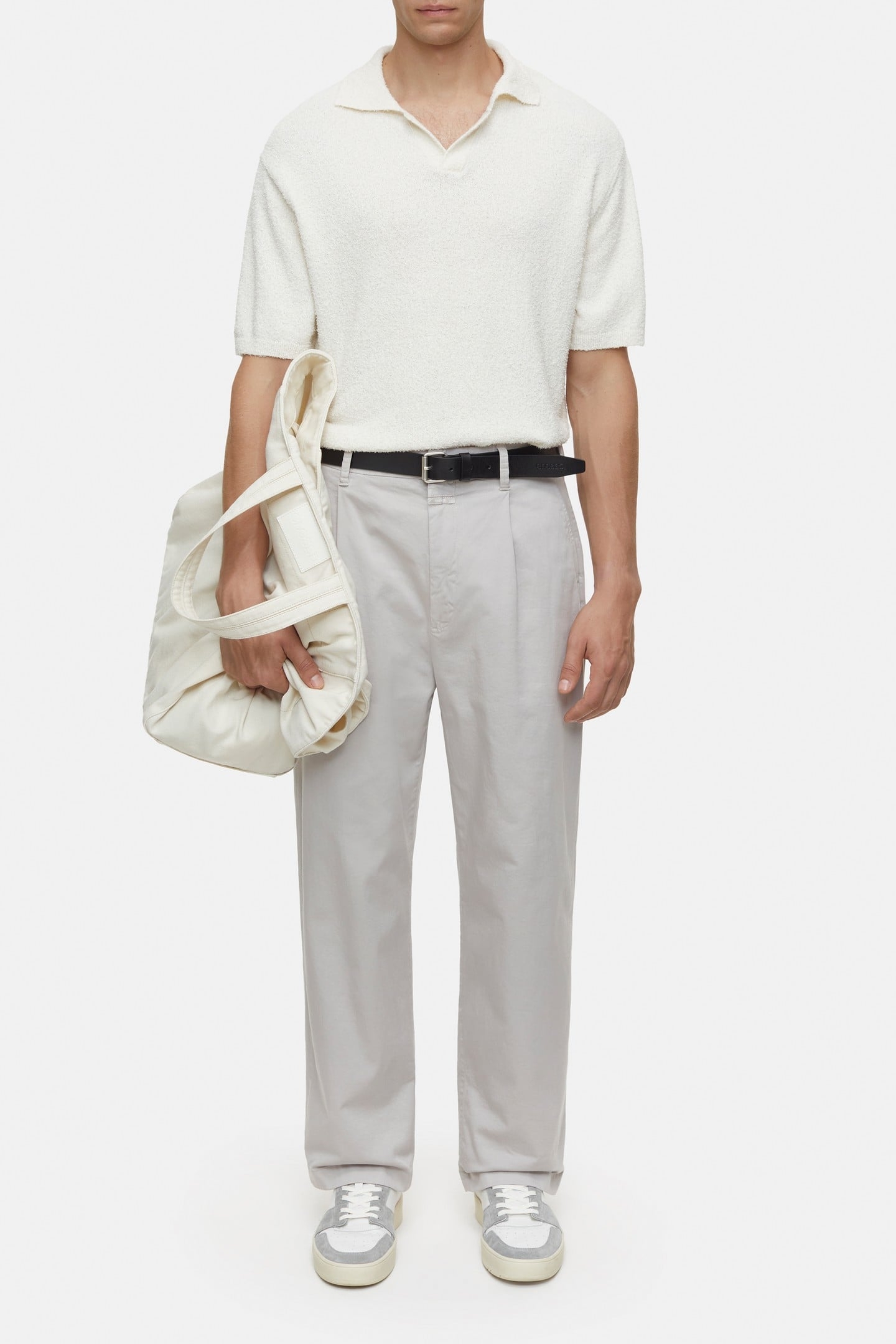 BLOMBERG WIDE PANTS CHALK GREY 3