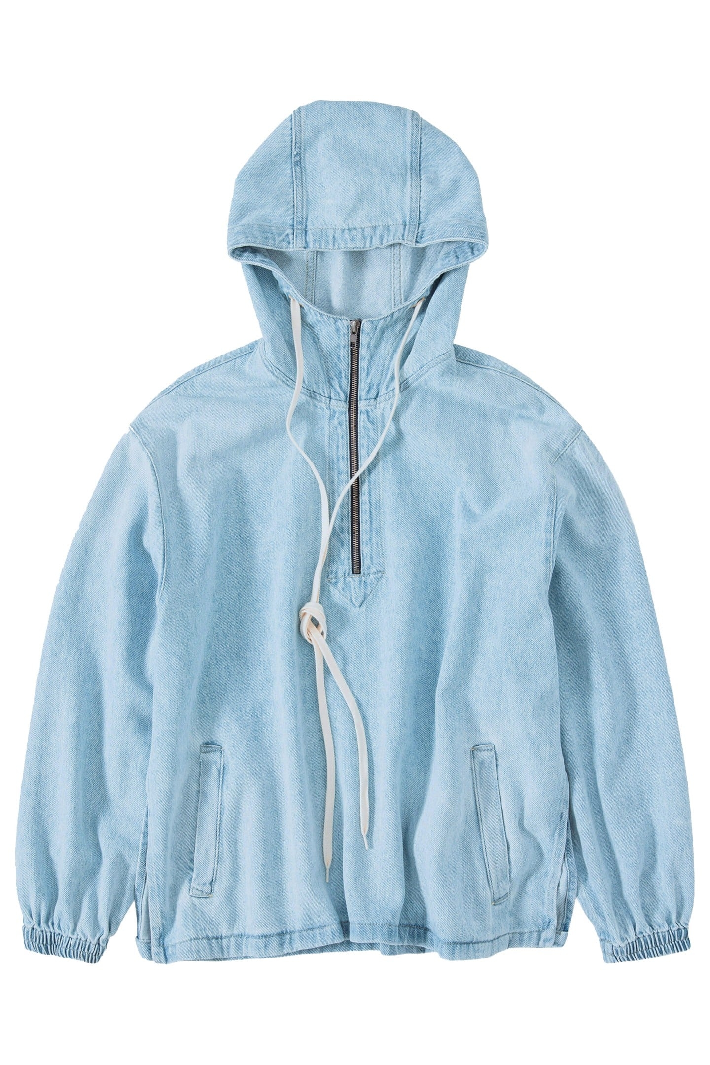DENIM HOODIE LIGHT BLUE 4