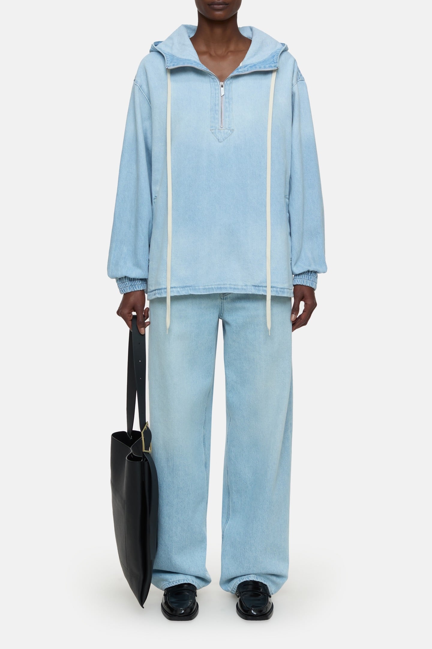 DENIM HOODIE LIGHT BLUE 2