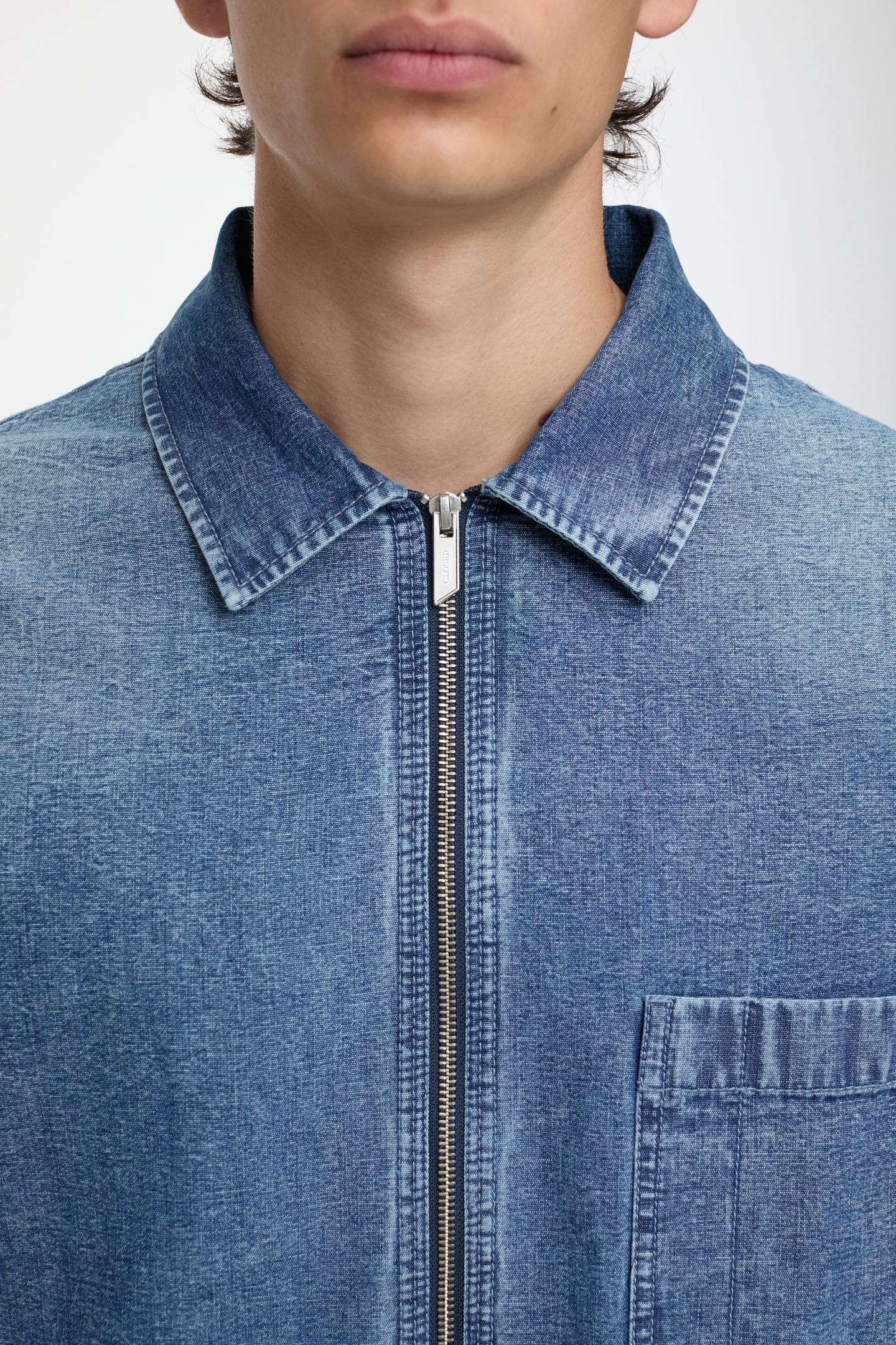 ZIPPED SHIRT & BLOUSES LIGHT BLUE 7