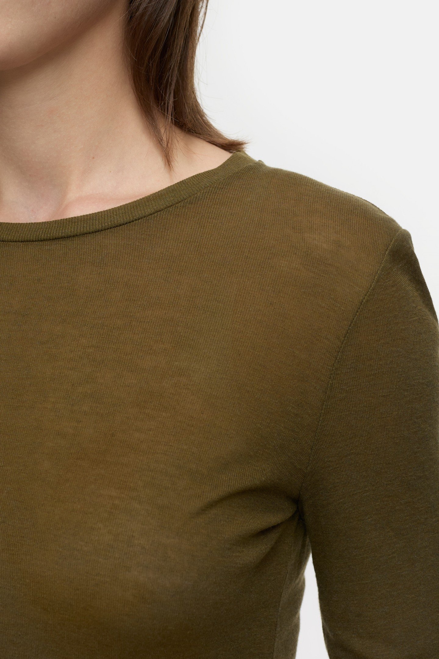 CREW NECK LONGSLEEVE T-SHIRTS VER GREEN 3