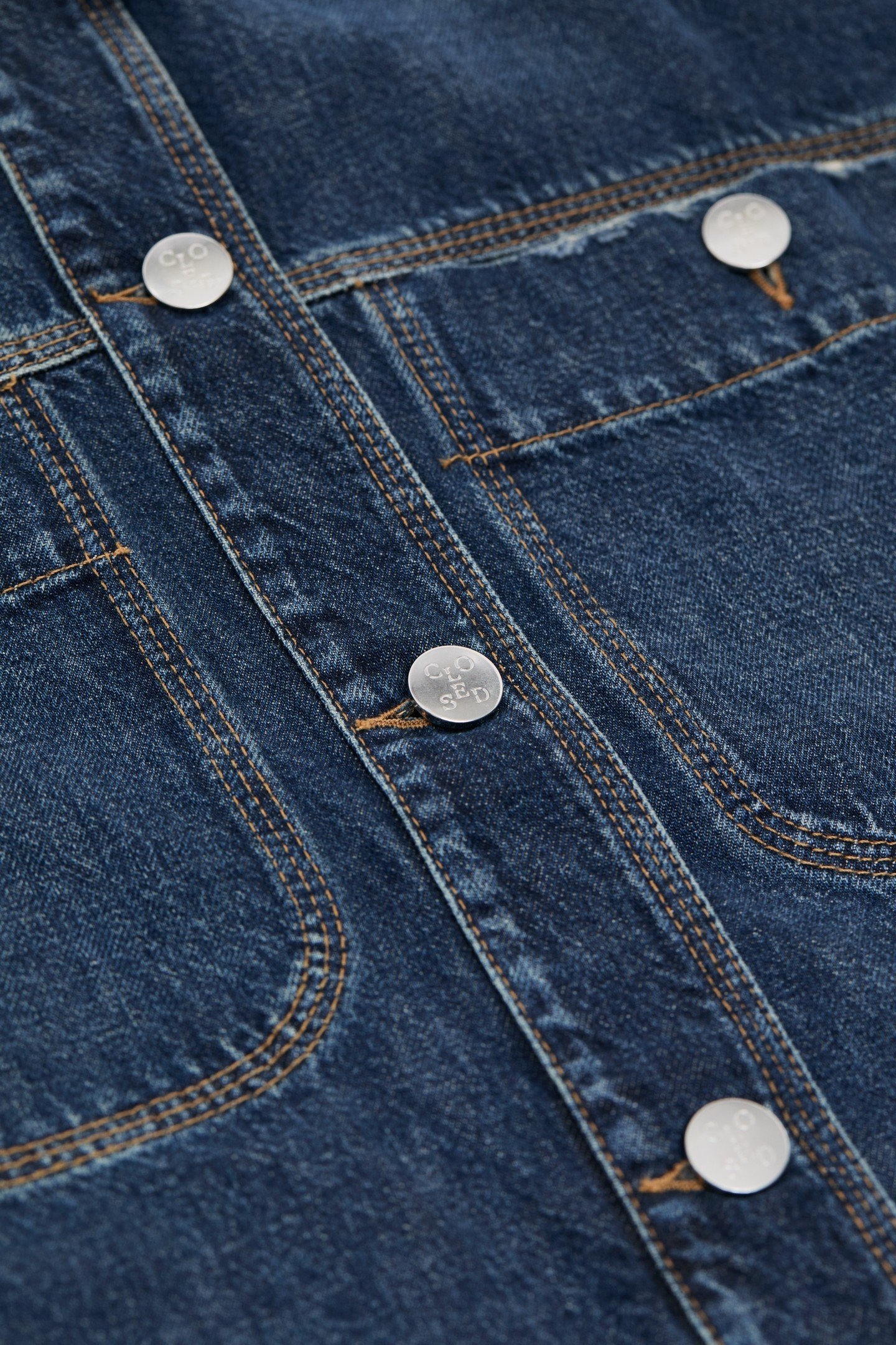 SHIRT WITH STRAPS CROPPED SHIRTS & BLOUSES DARK BLUE 6