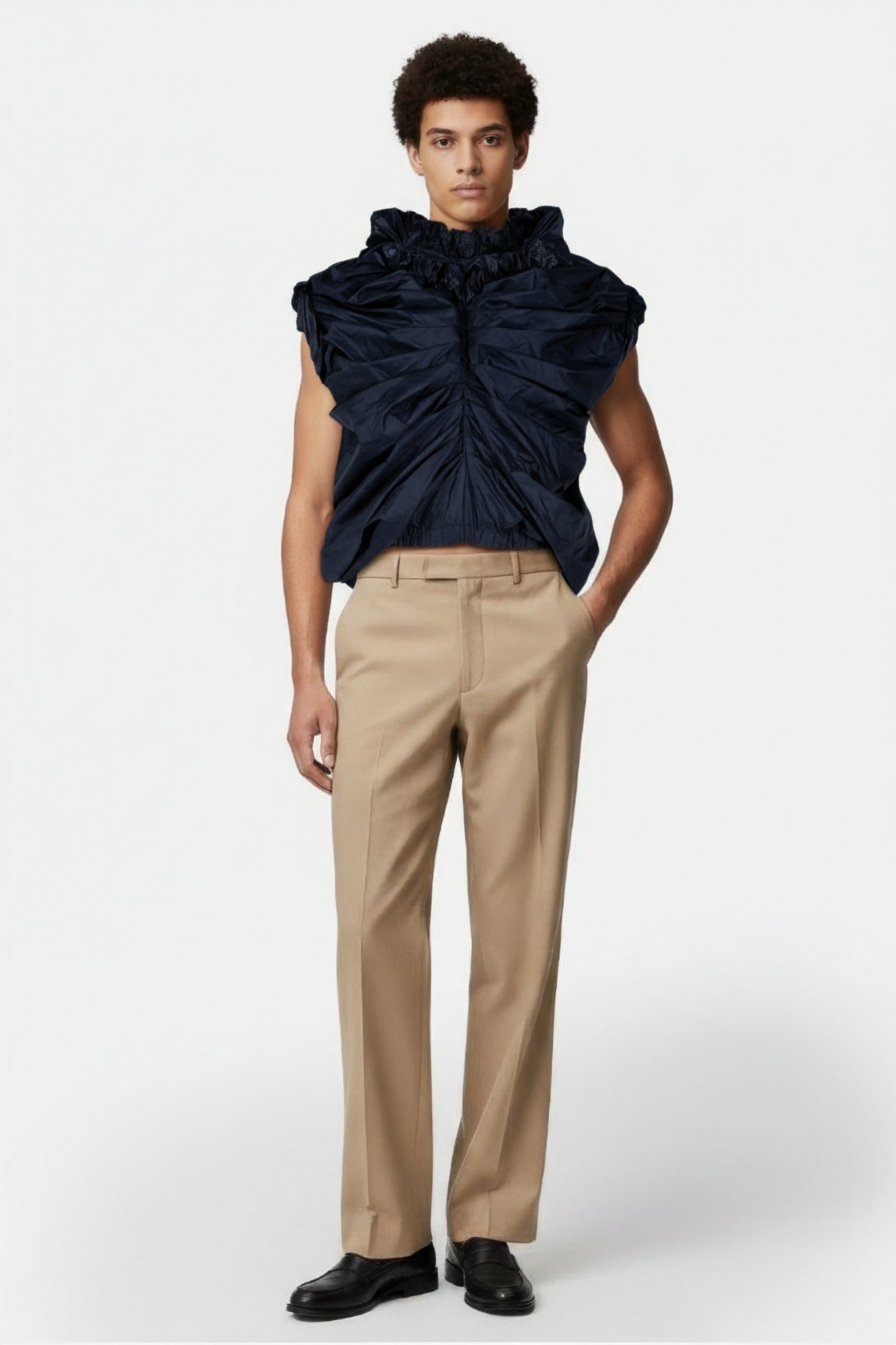 ETRE – NYLON SHIRT DARK BLUE 1