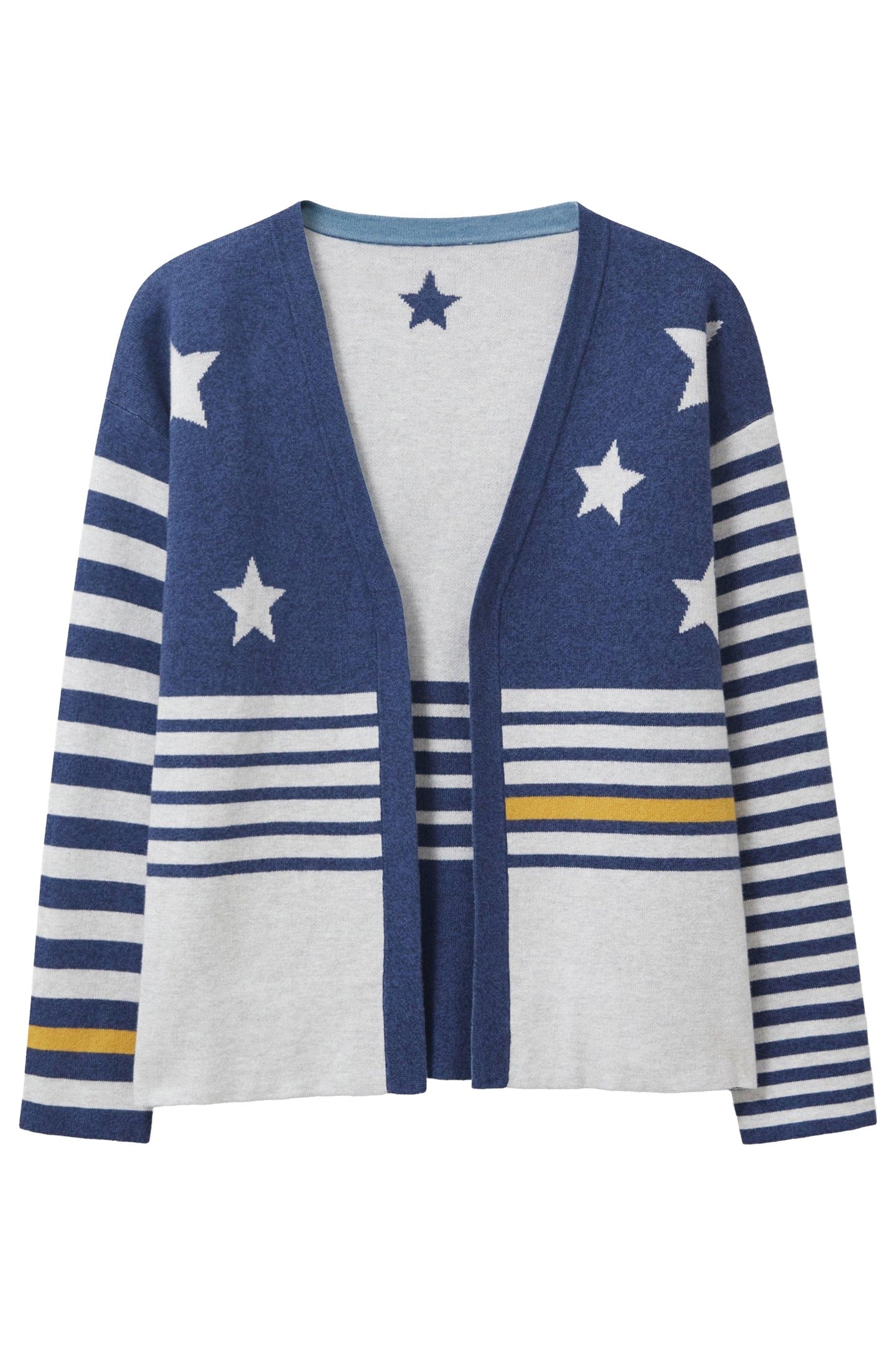 REVERSIBLE STAR CARDI GREY MULTI 1