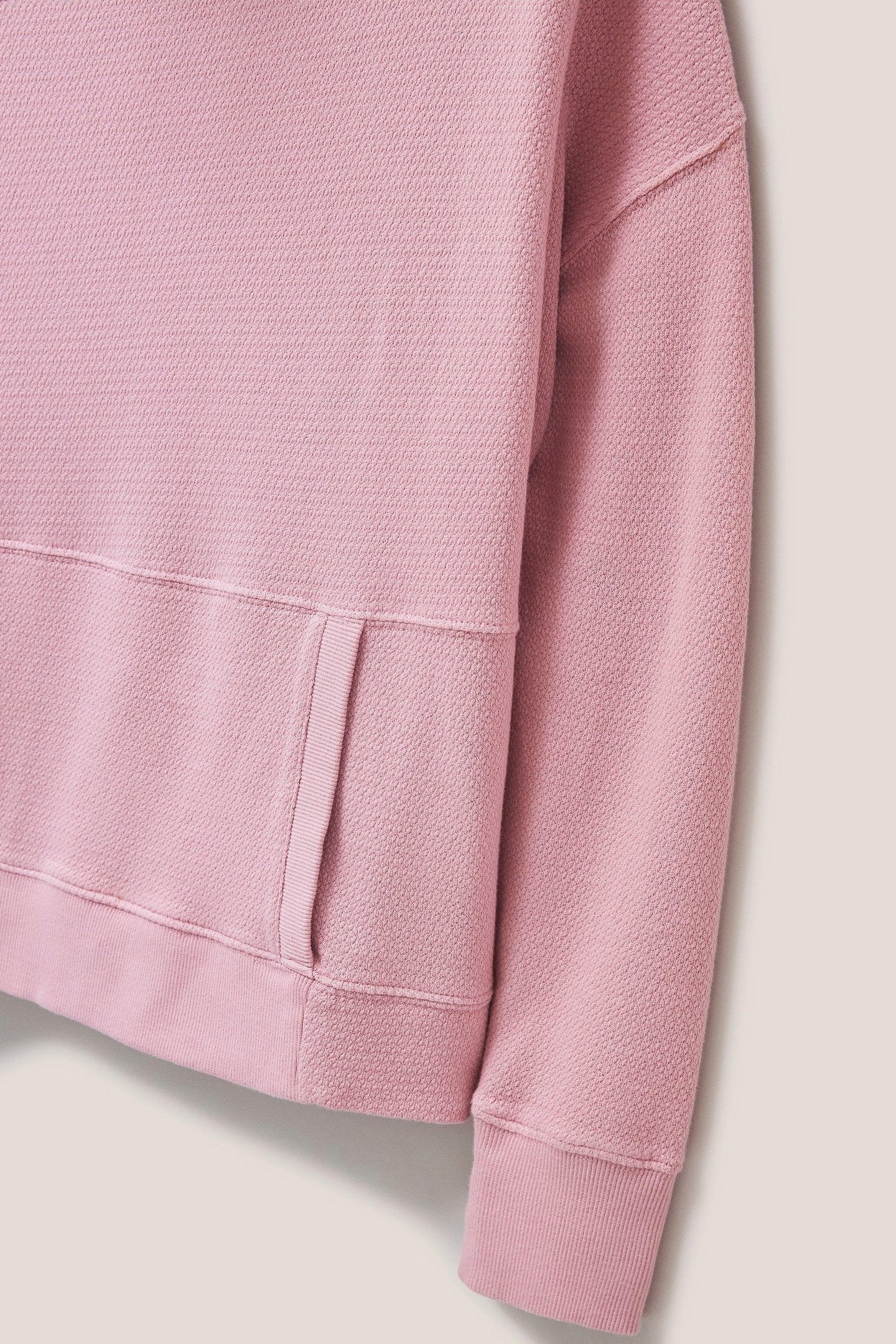 FUNNEL SWEAT TOP DARK PINK 4