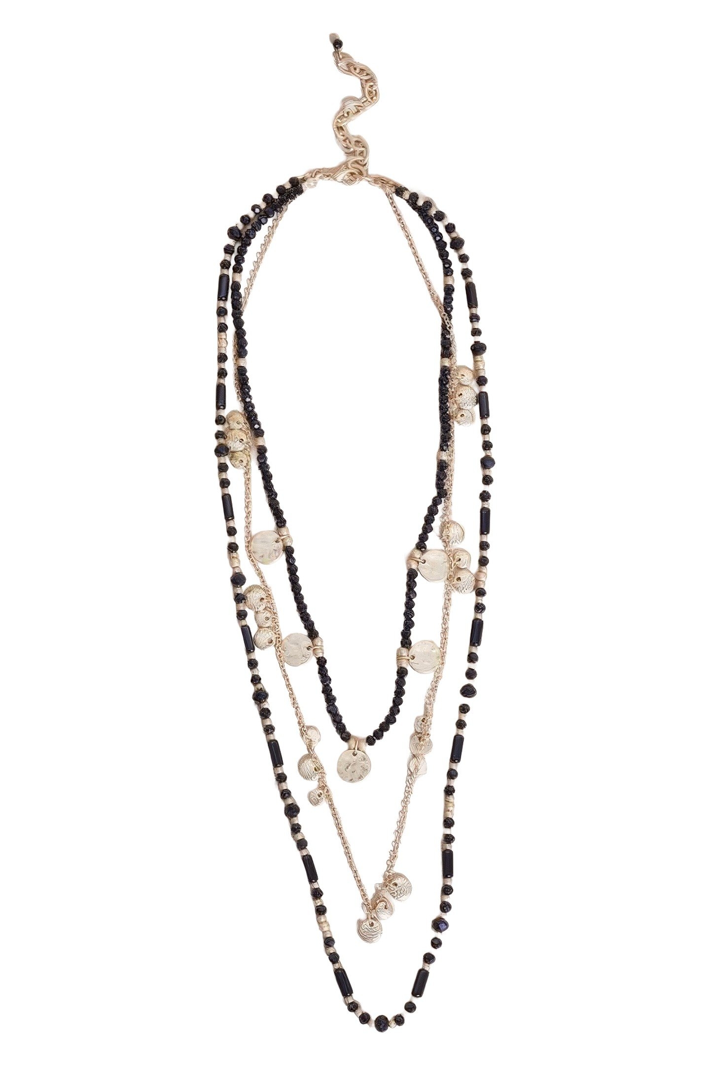 MULTI LAYER BEAD NECKLACE BLACK MULTI 2
