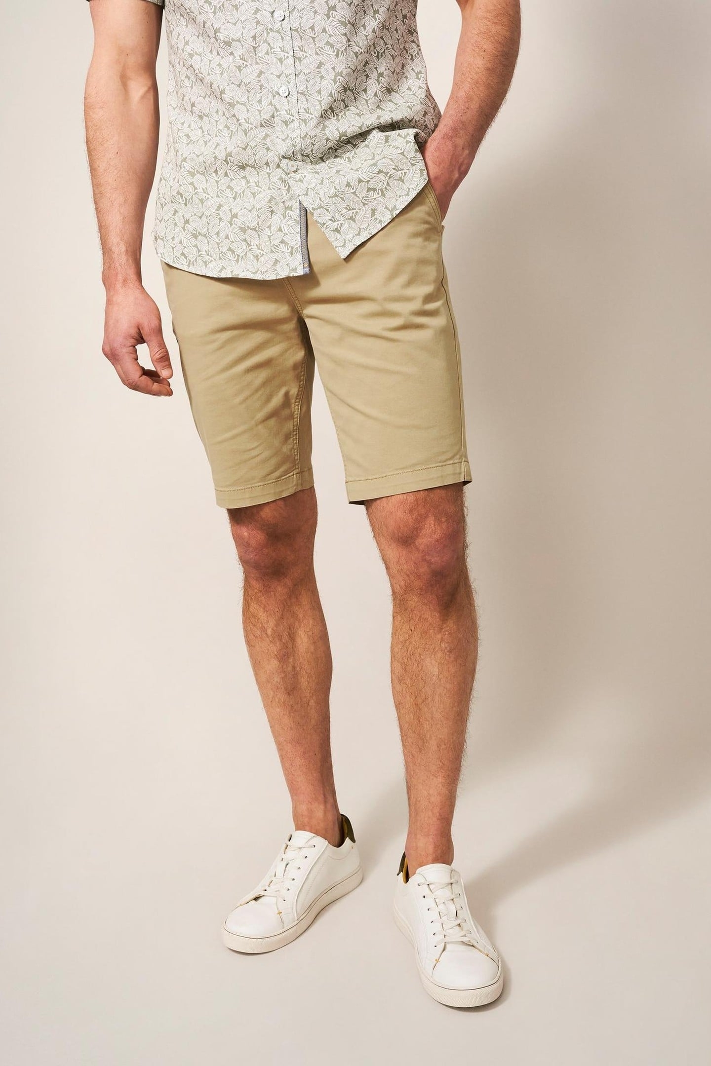 SUTTON SLIM FIT CHINO SHORT LIGHT NATURAL 2