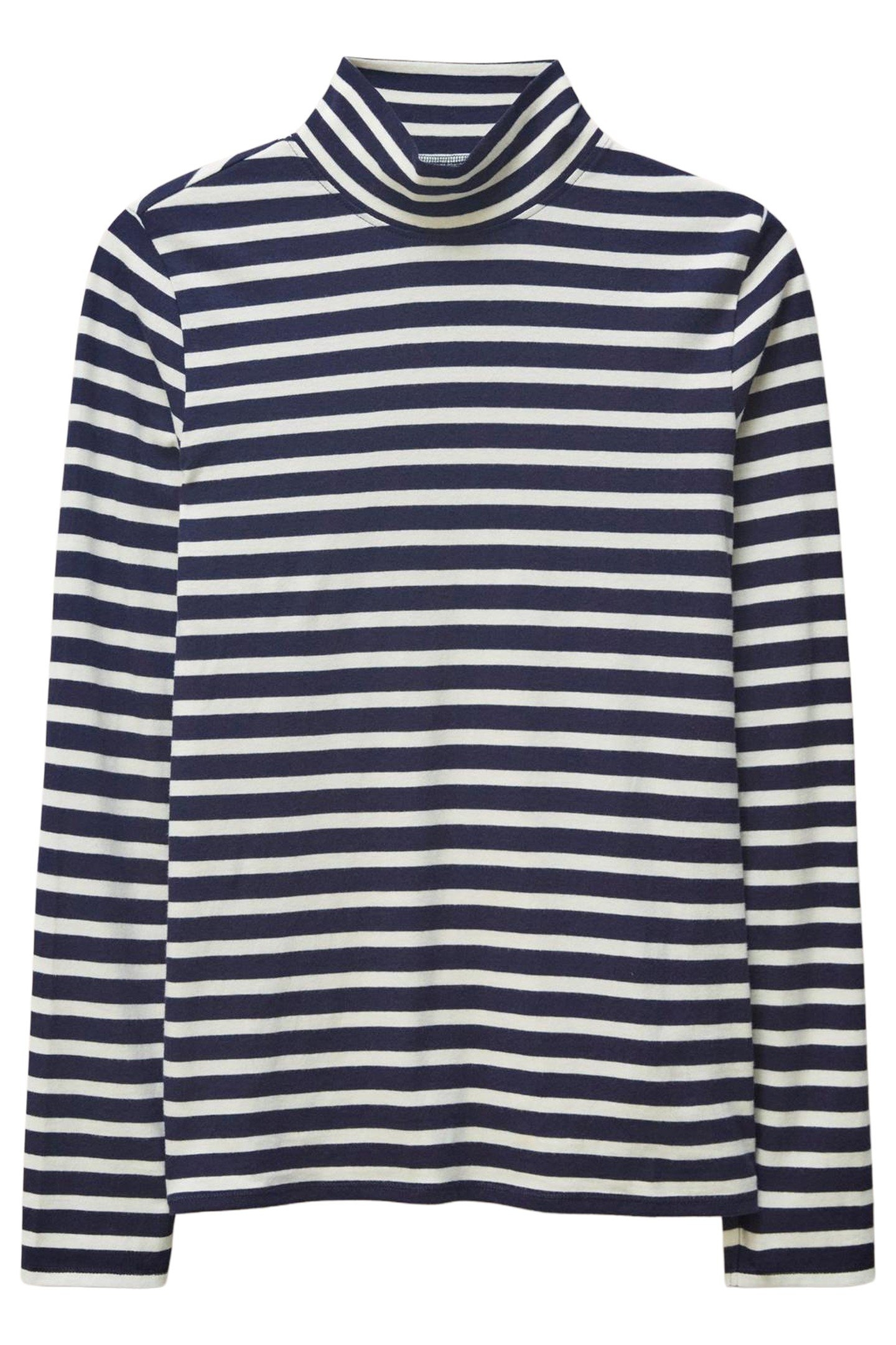 CAMILE HIGH NECK TEE NAVY MULTI 3