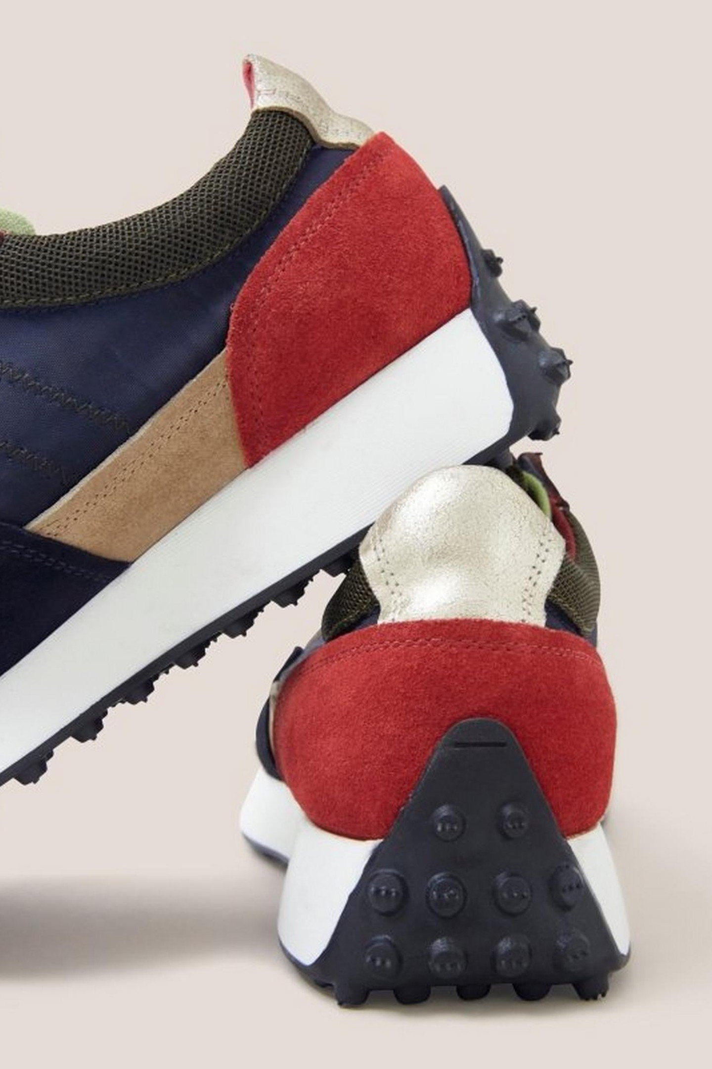 RETRO LACE UP RUNNER NAVY MULTI 4