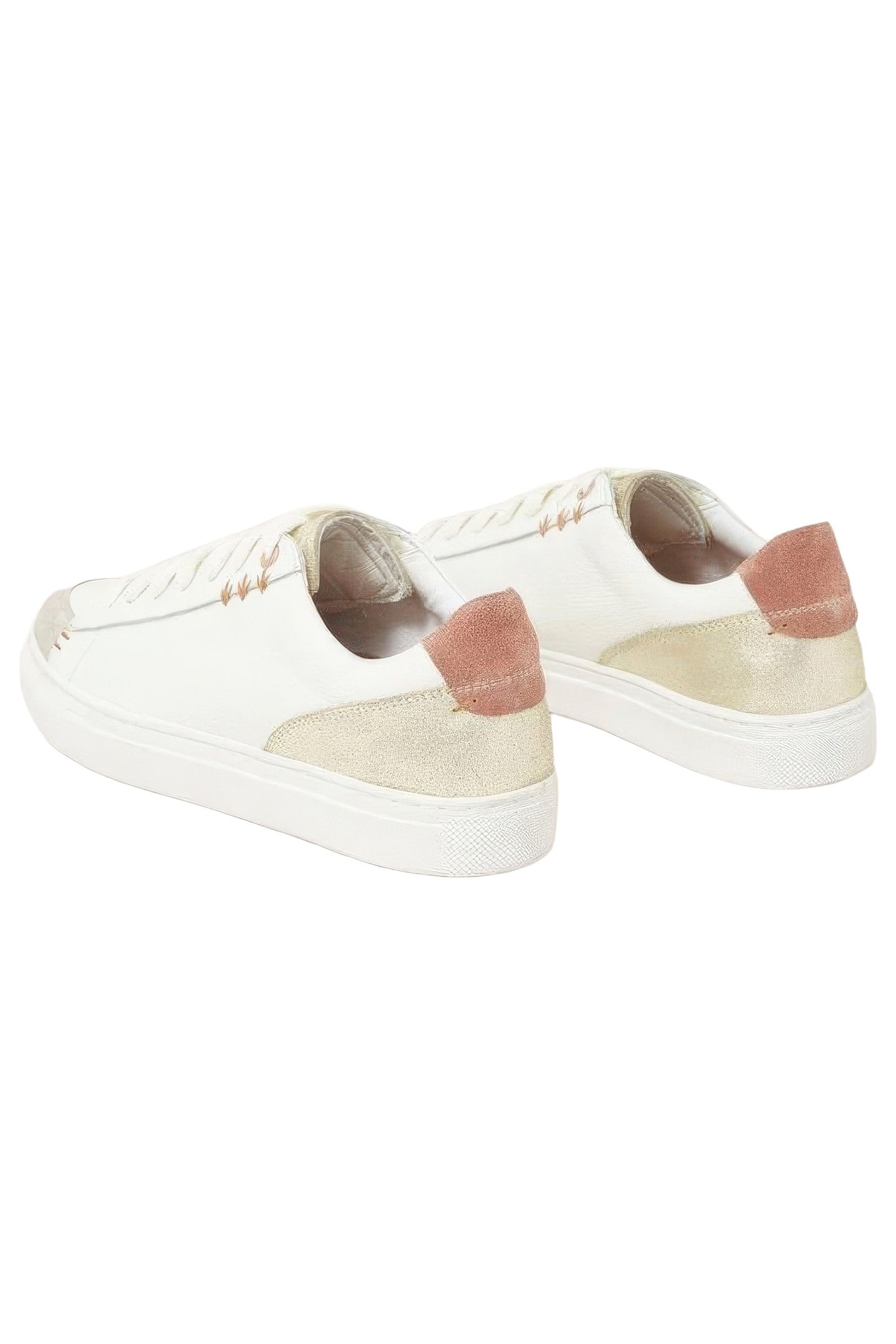 TONI LEATHER TRAINER WHITE MULTI 1