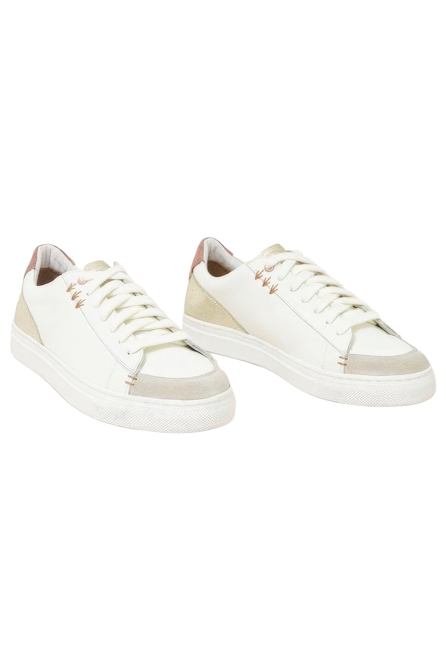 TONI LEATHER TRAINER WHITE MULTI 3