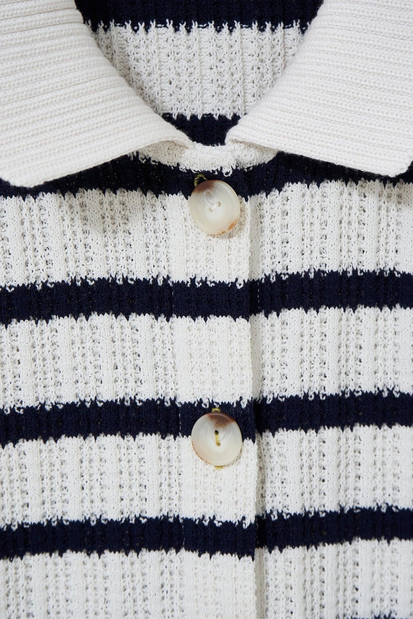 STRIPE COLLAR TOP BLACK MULTI 4