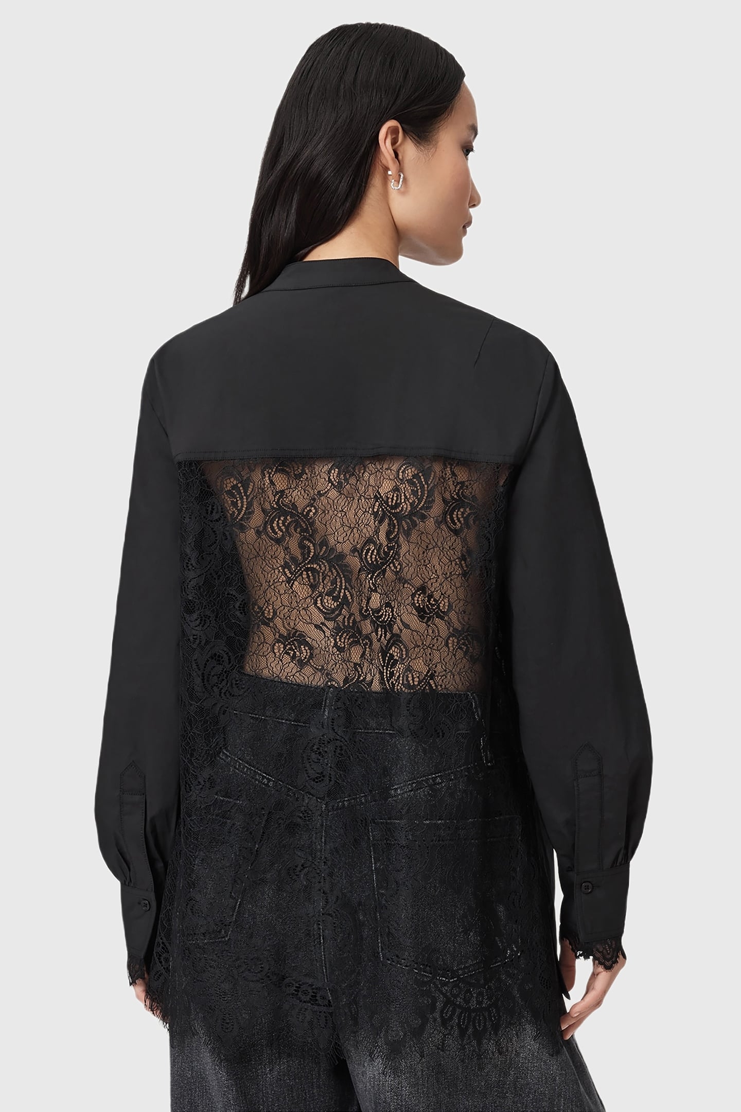 ETHEL LACE SHIRT BLACK 4