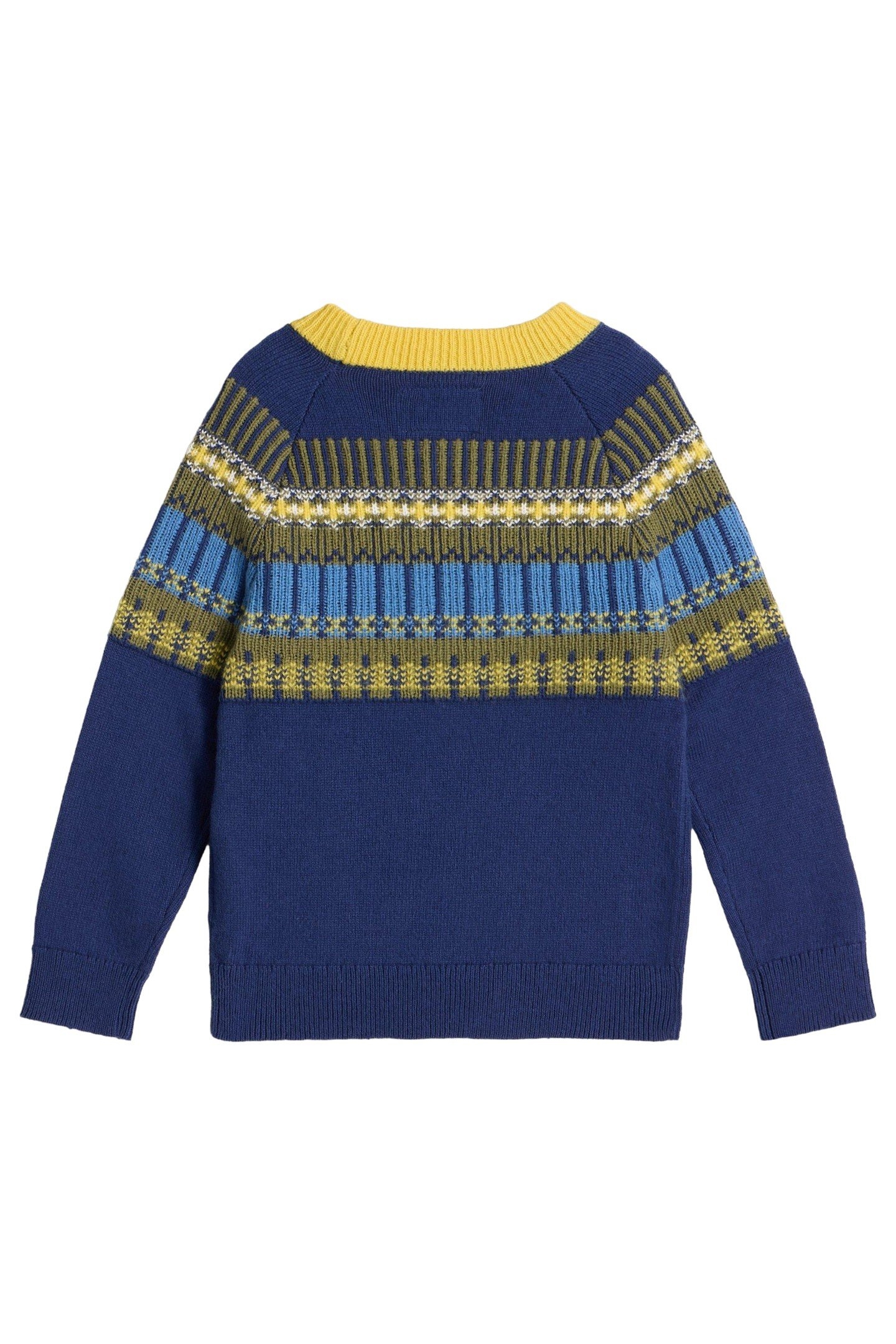 FAIRISLE YOKE JUMPER DARK NAVY 1