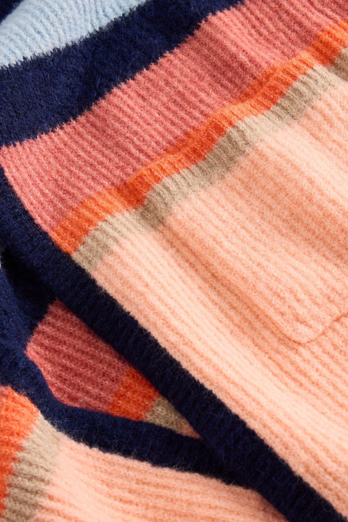 EMMIE LONGLINE CARDI NAVY MULTI 2