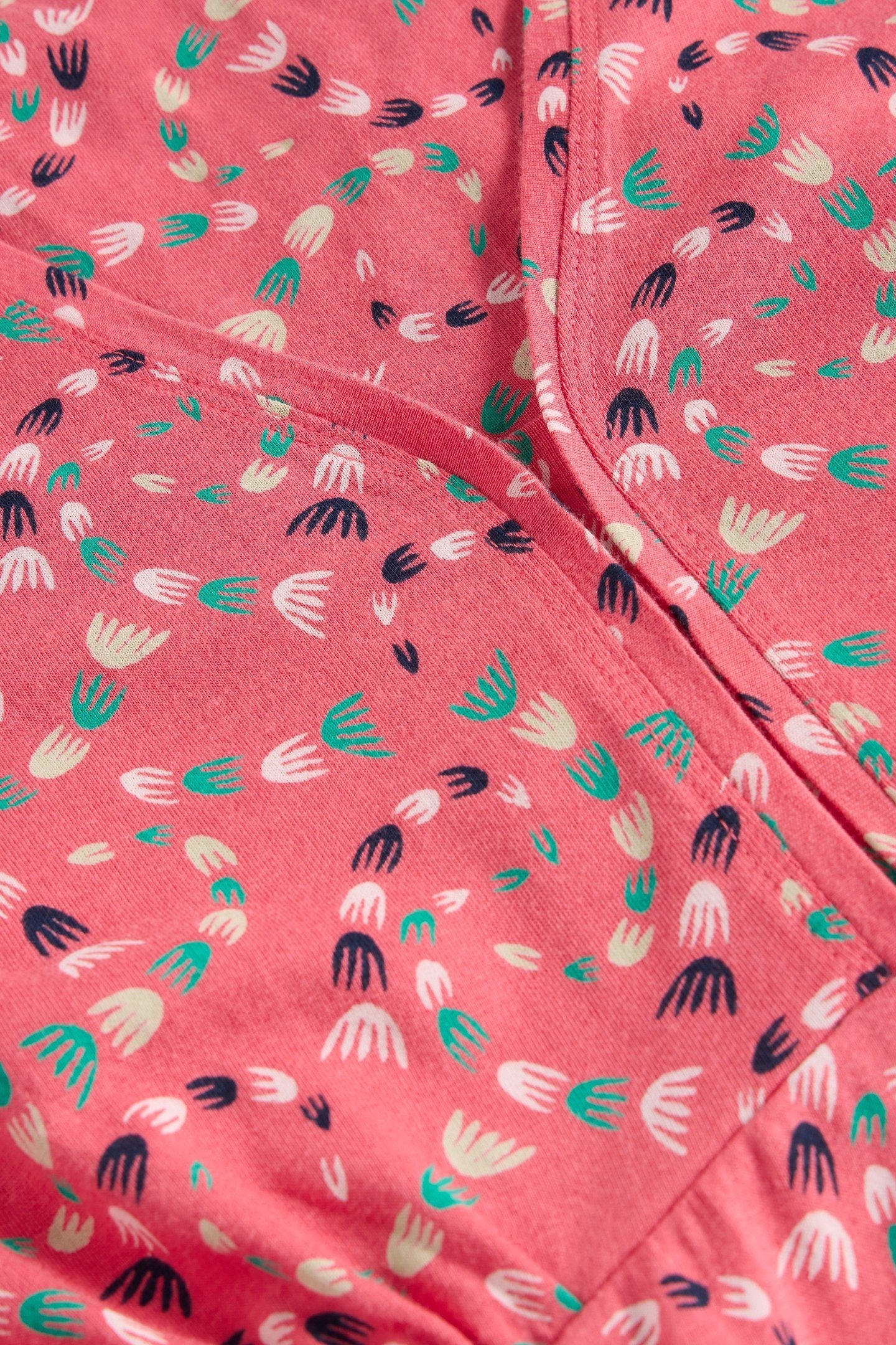 MEGAN JERSEY DRESS CORAL MULTI 4