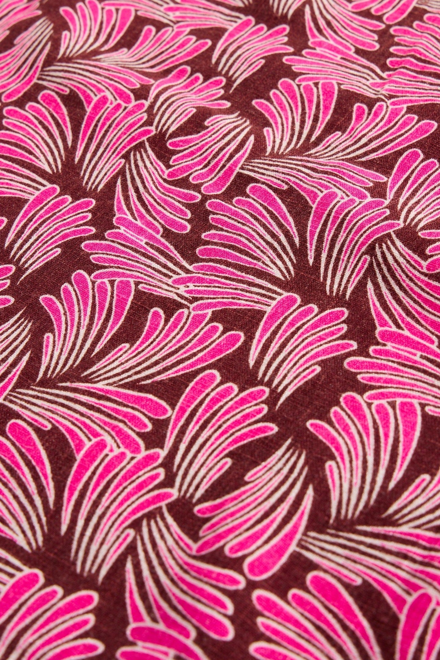 LINDSAY LINEN BLEND DRESS PINK PRINT 4