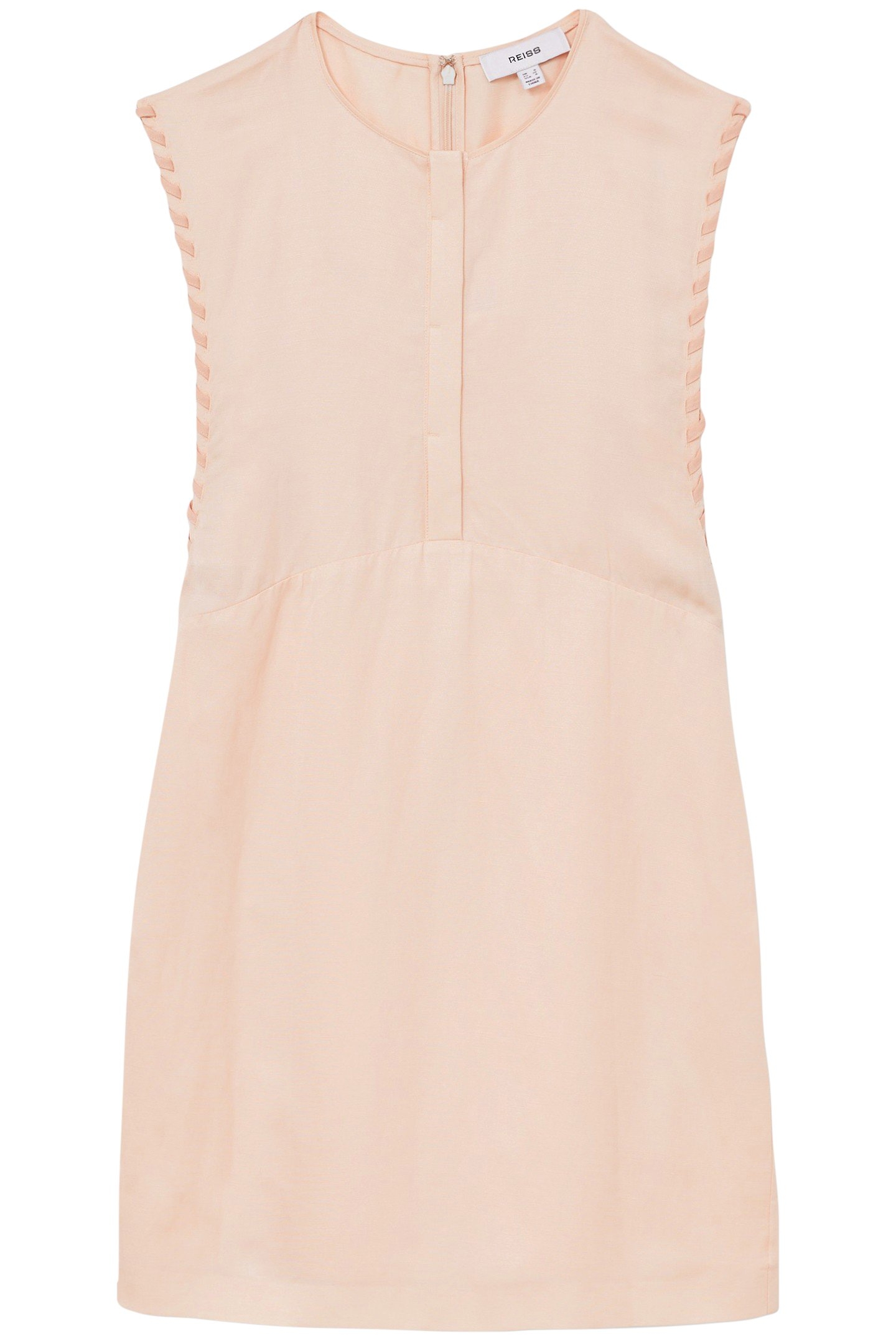 CRAFT STITCHED SLEEVELESS DRESS PEACH 4