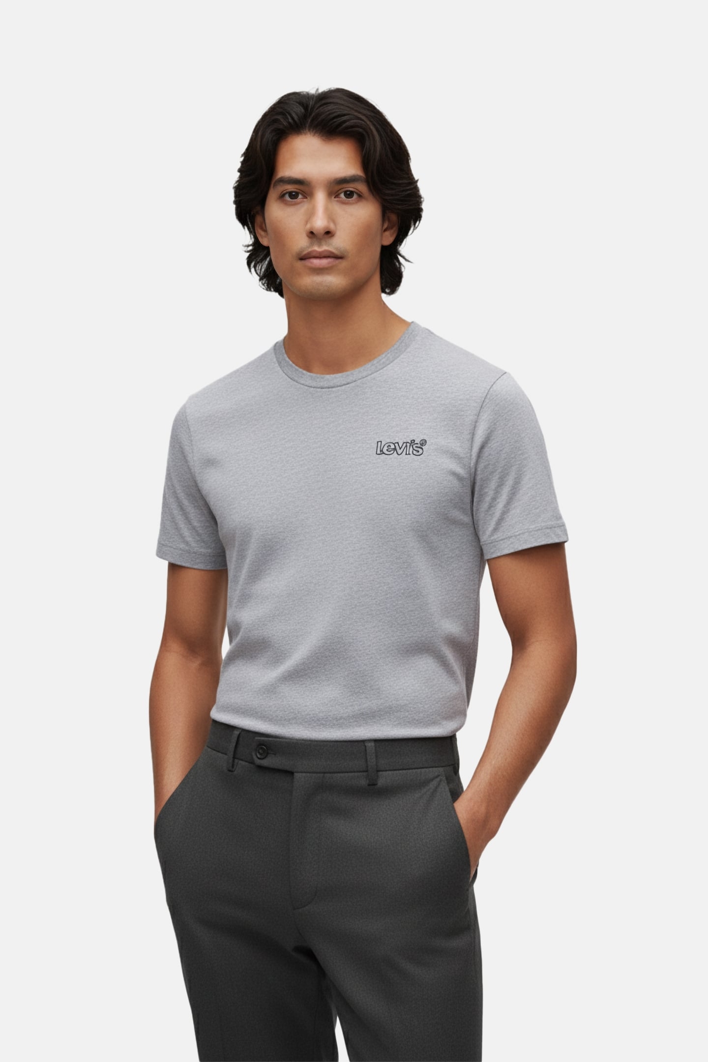 GRAPHIC CREWNECK TEE POSTER LOGO BLACK 1