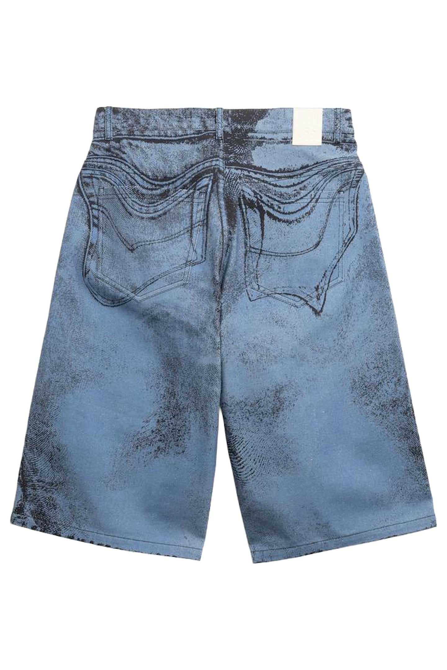 CAMPERLAB – DISTORTED DENIM SHORTS BLUE 2