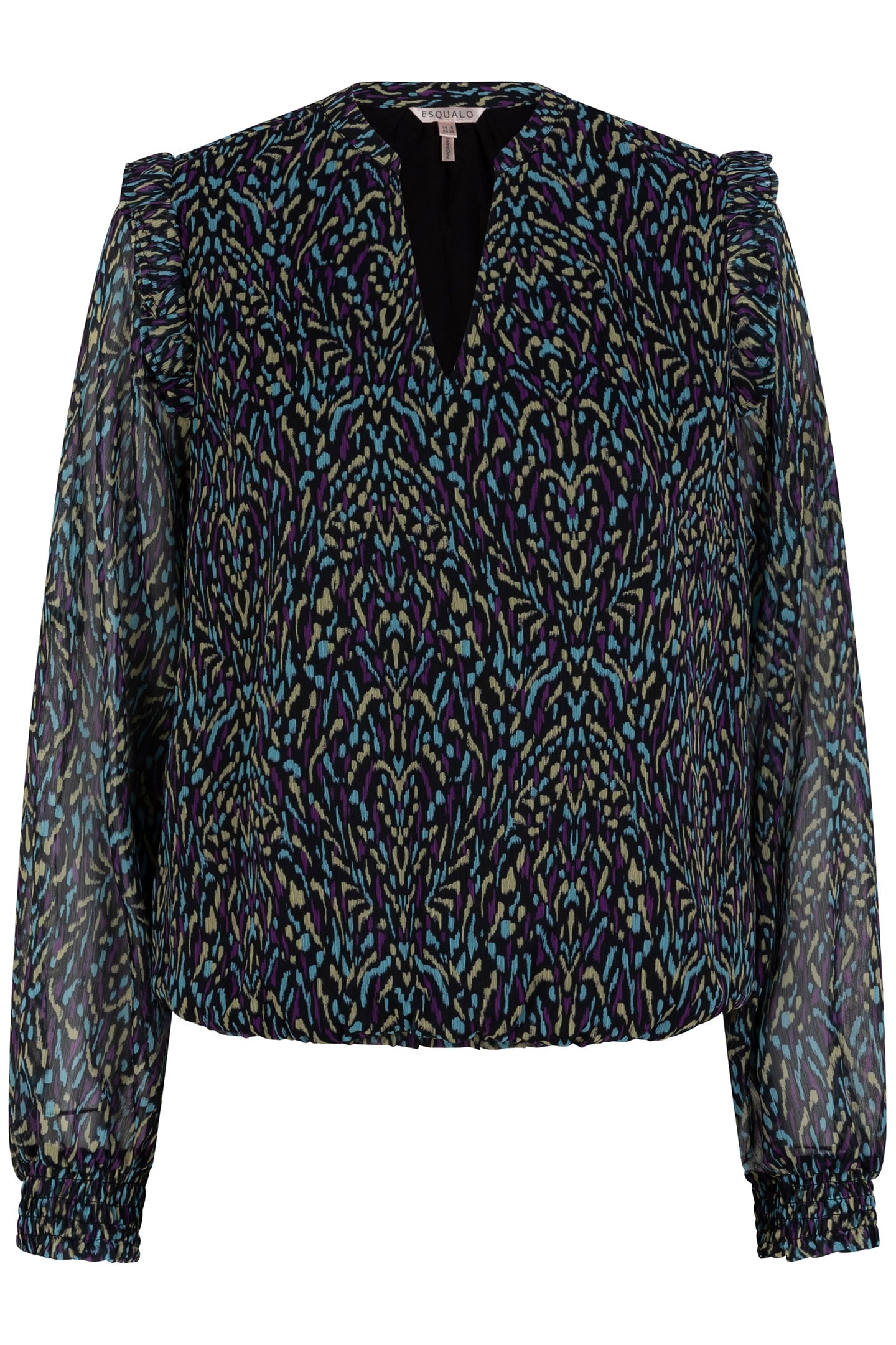 BLOUSE SMOCKED MAGICAL EARTH PRINT 5