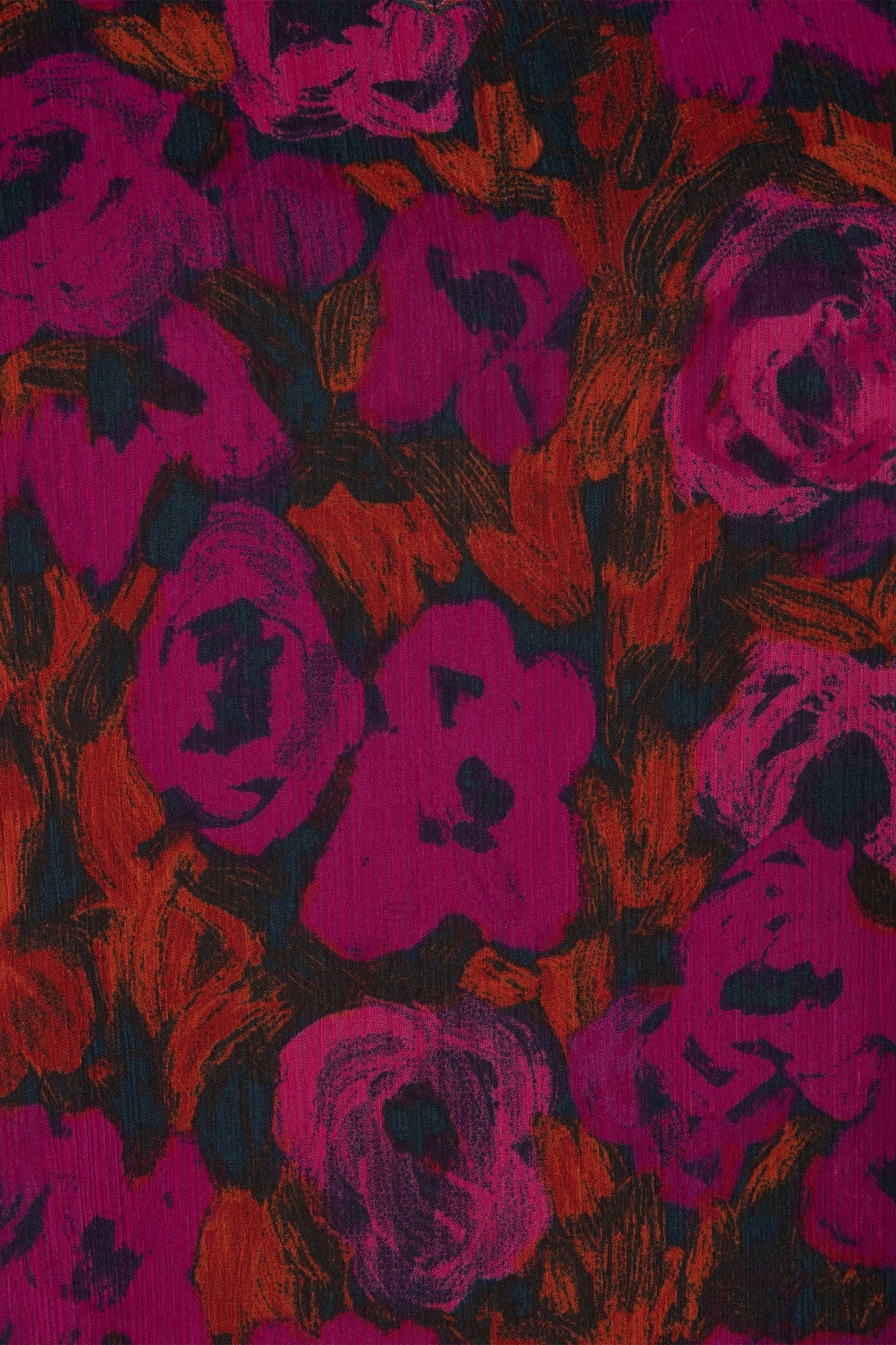 BLOUSE SMOCKED CUFF FLORAL WILDING PRINT 8