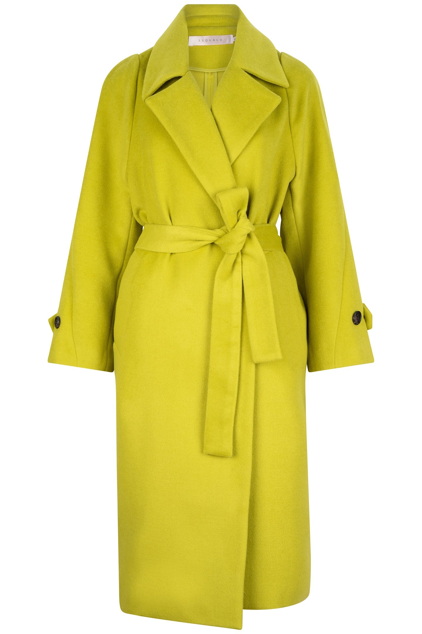 COAT LONG BELT LIME 5