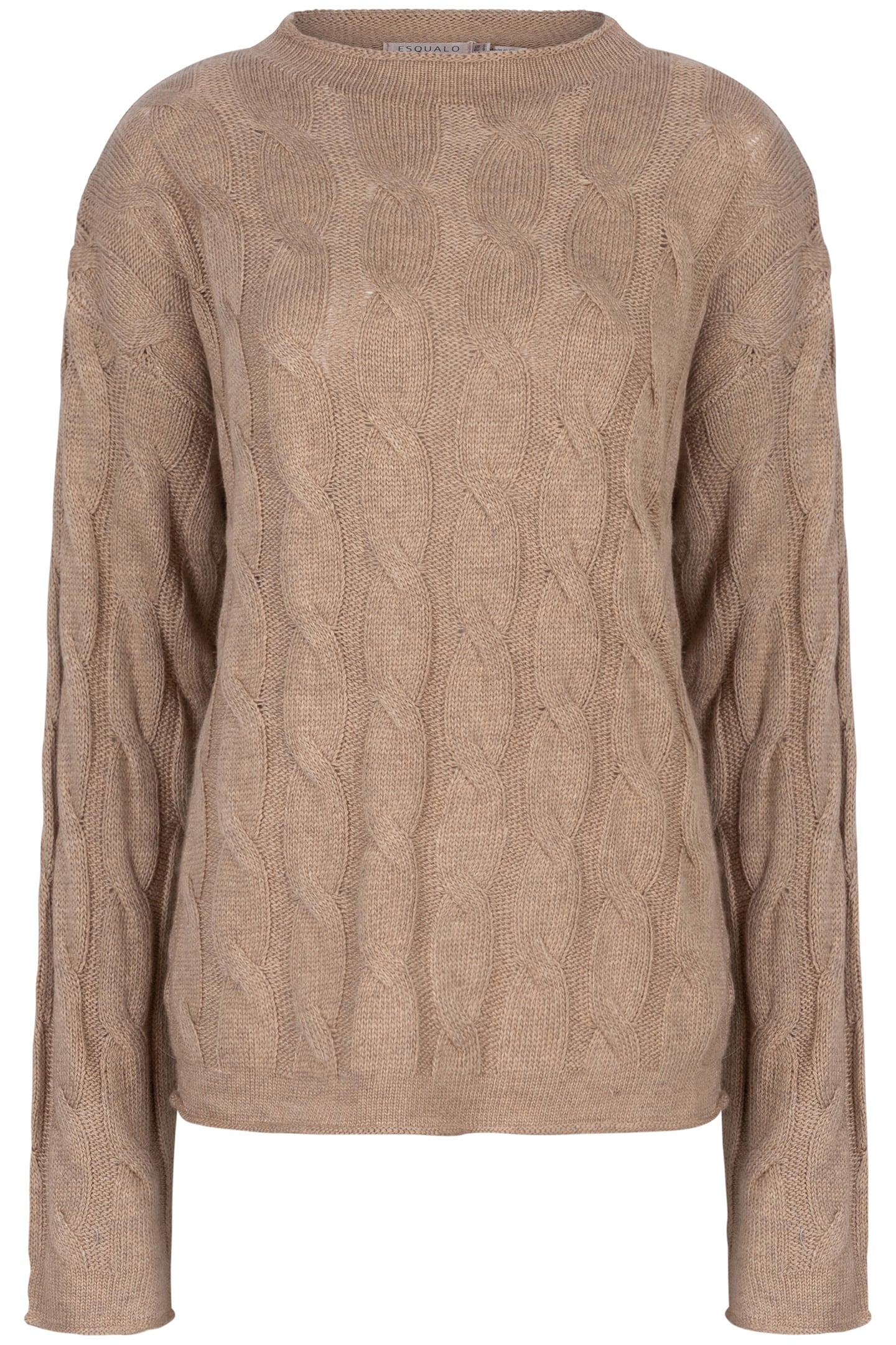 SWEATER CABLES TURTLE NECK CAMEL 5