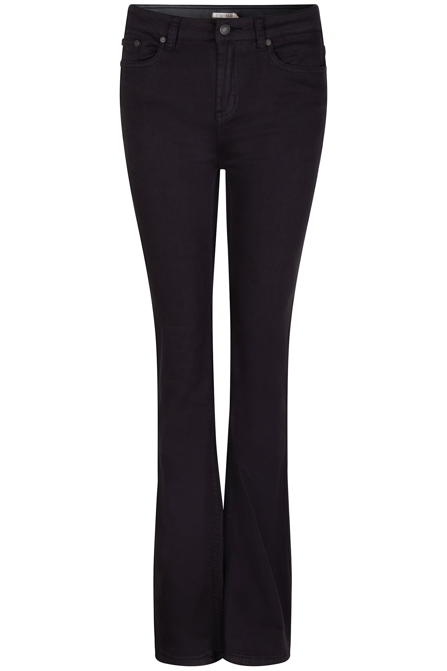 TROUSERS COLORED DENIM FLAIR BLACK 4