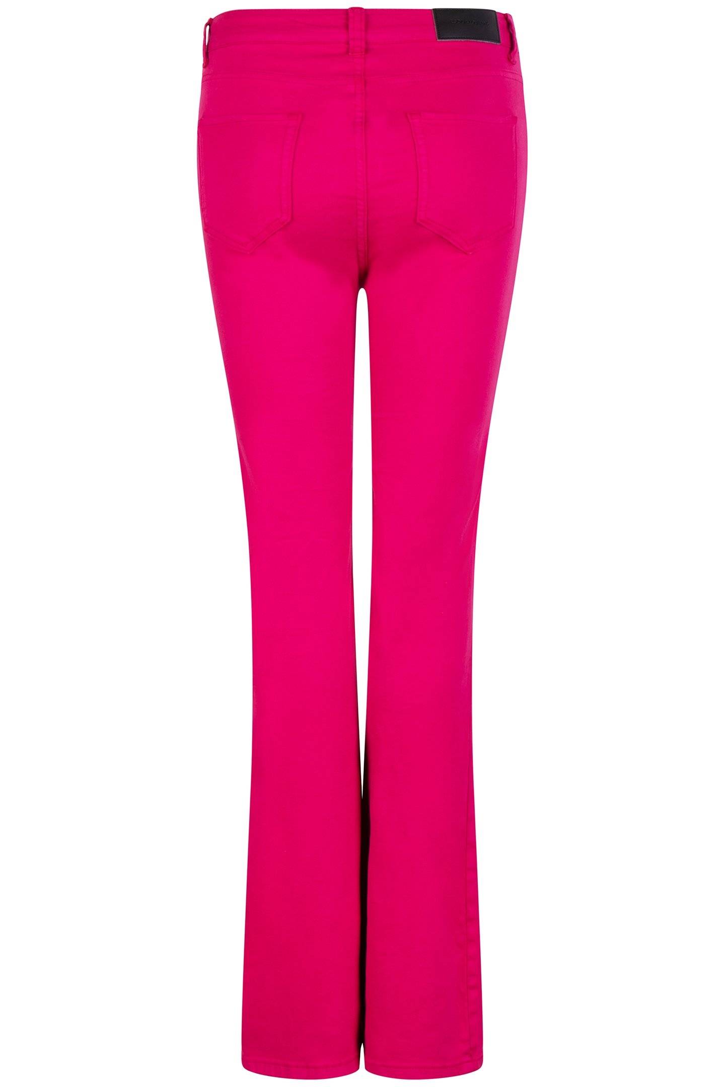 TROUSERS COLORED DENIM FLAIR FUCHSIA 5