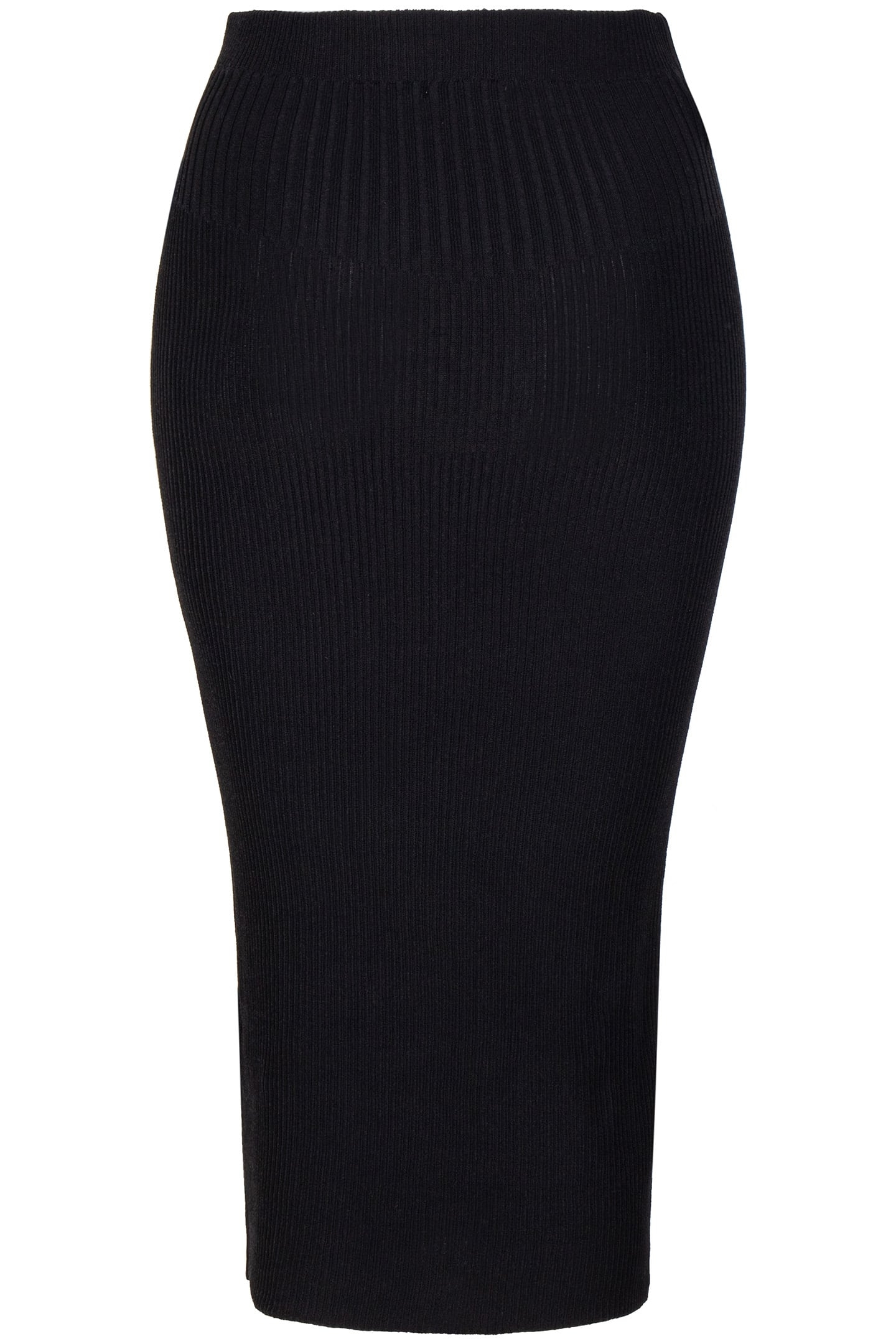 SKIRT KNITTED MIXED RIB BLACK 4