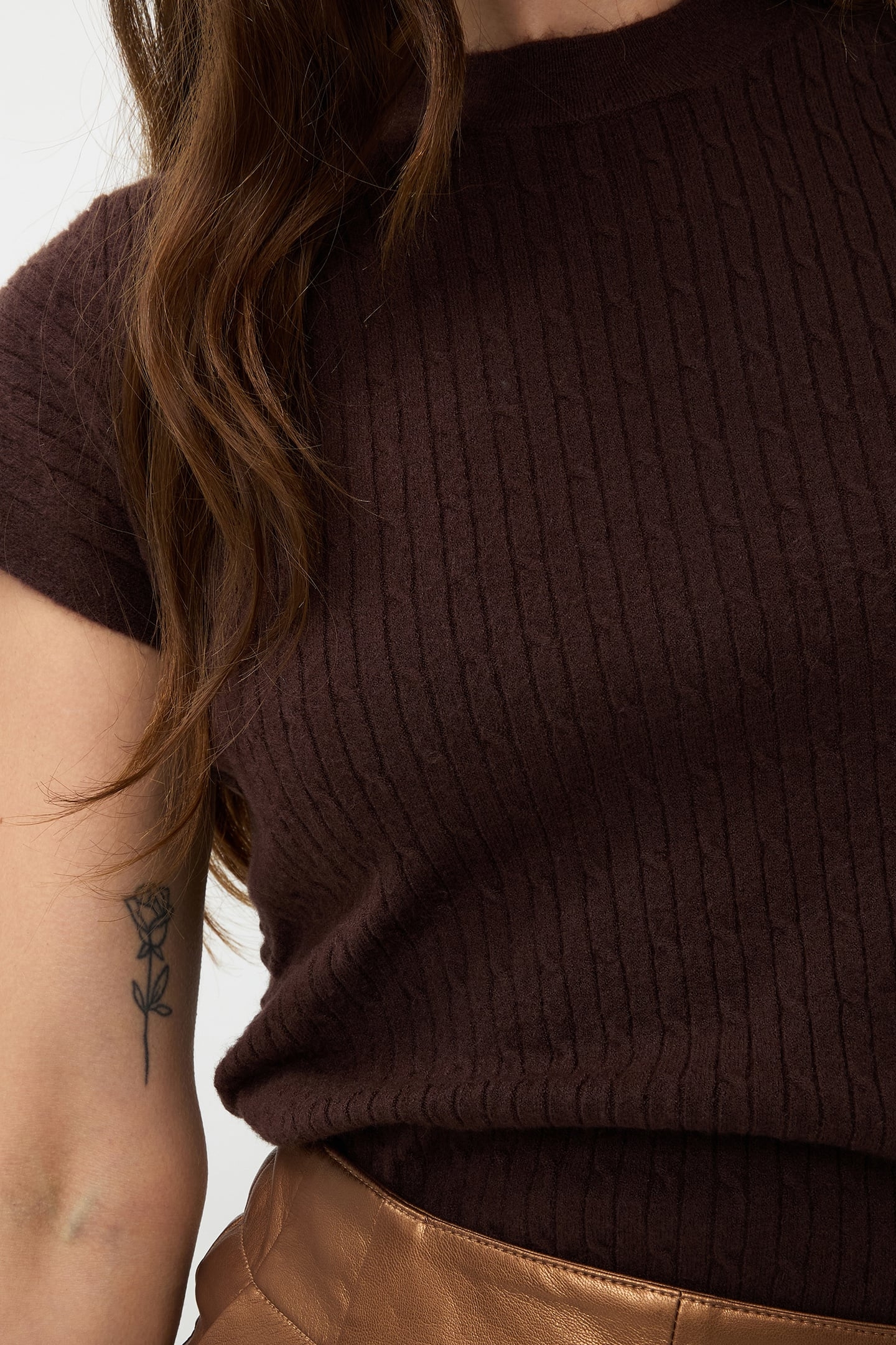 SWEATER S/SLVE ELASTIC WAIST CHOCOLATE 6