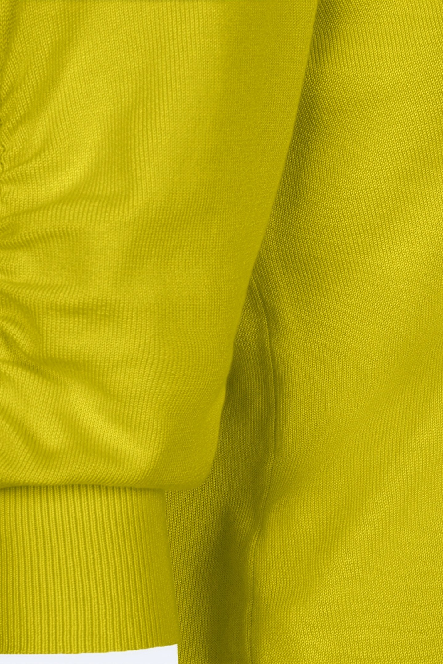 SWEATER SHORT PUFF SLVE BASIC KNIT MATCHA GREEN 5