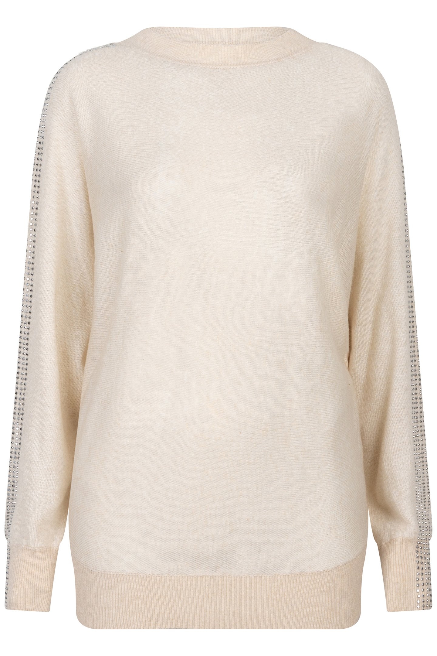 SWEATER SLEEVE STUDS BEIGE 4