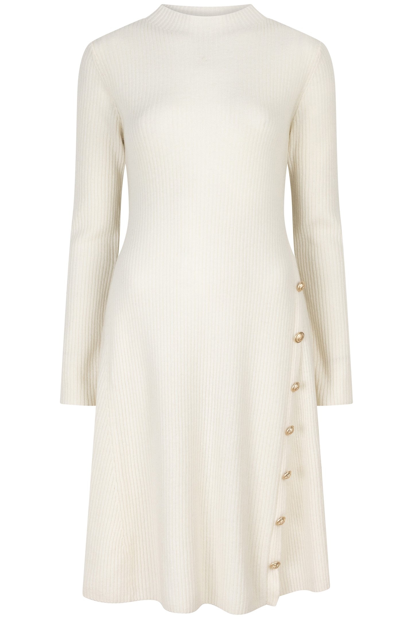 DRESS RIB BUTTONS OFF WHITE 5