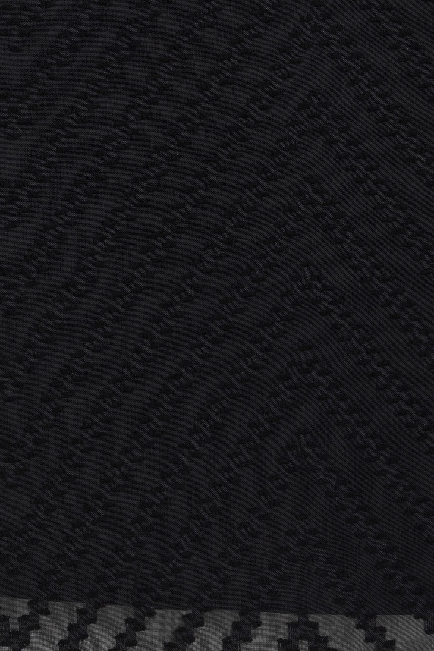 BLOUSE ALLOVER ZIGZAG PLUMETIS BLACK 7