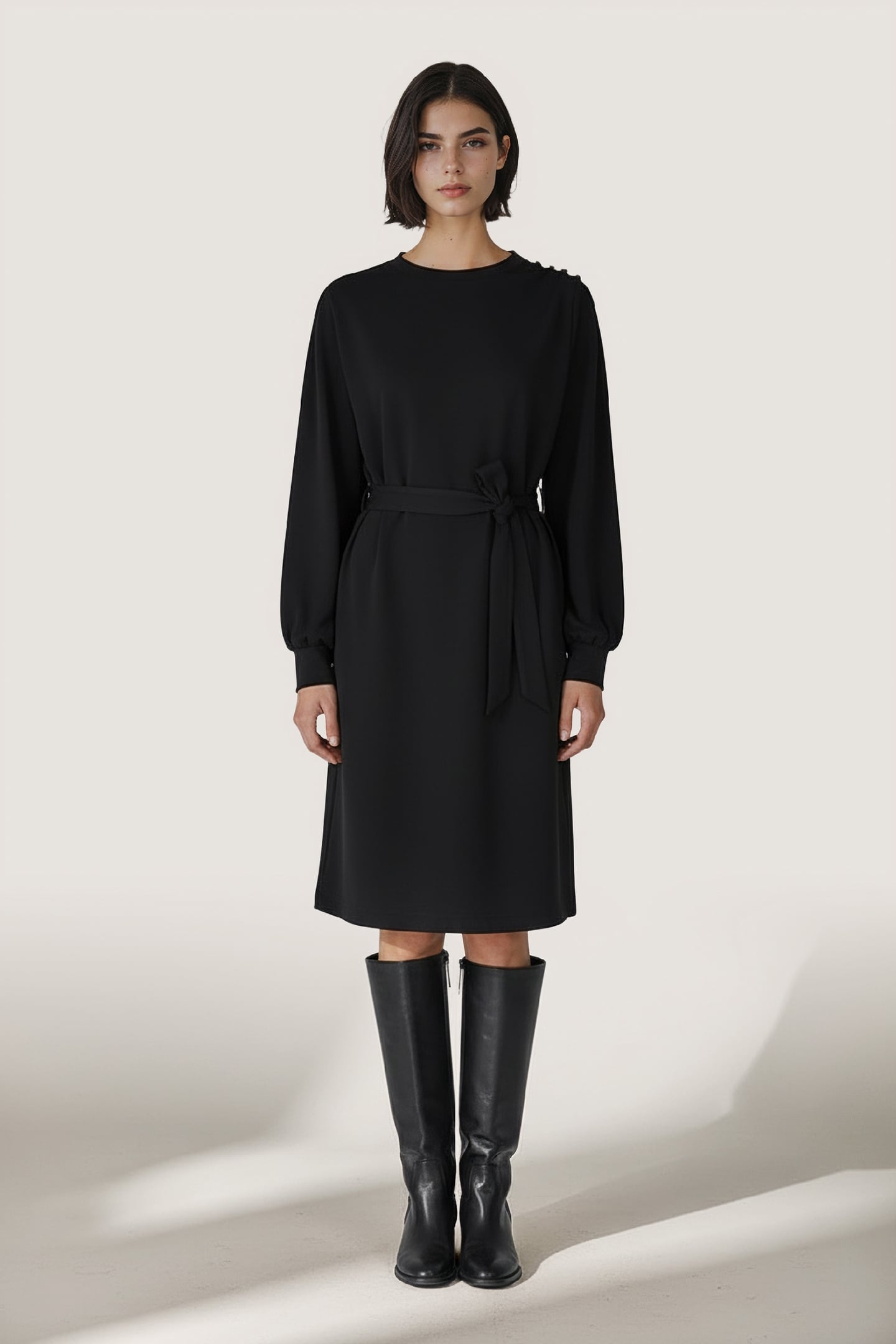 DRESS GATHERING MODAL BLACK 1