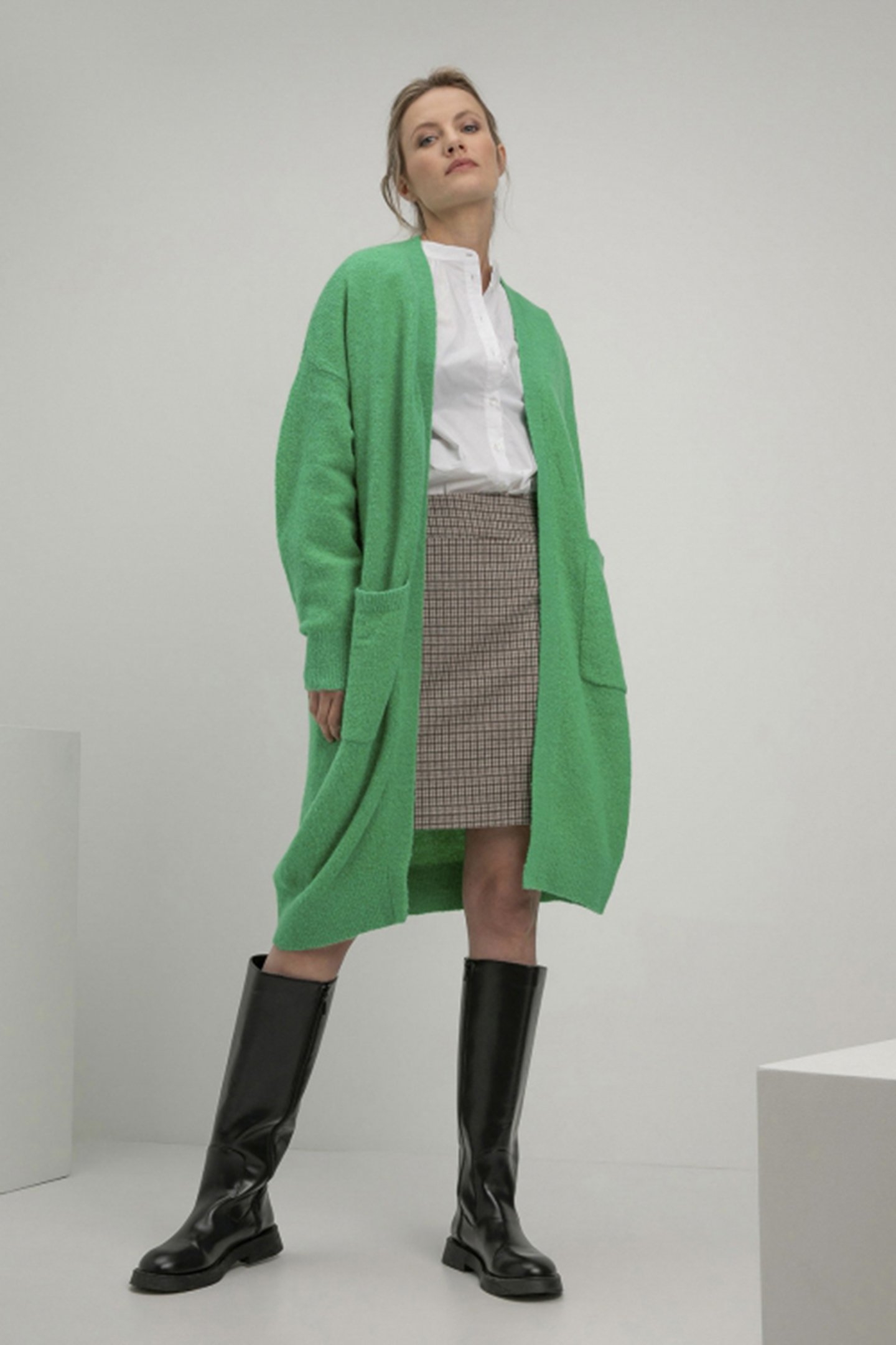 SJOUKJE CARDIGAN PARROT GREEN 3