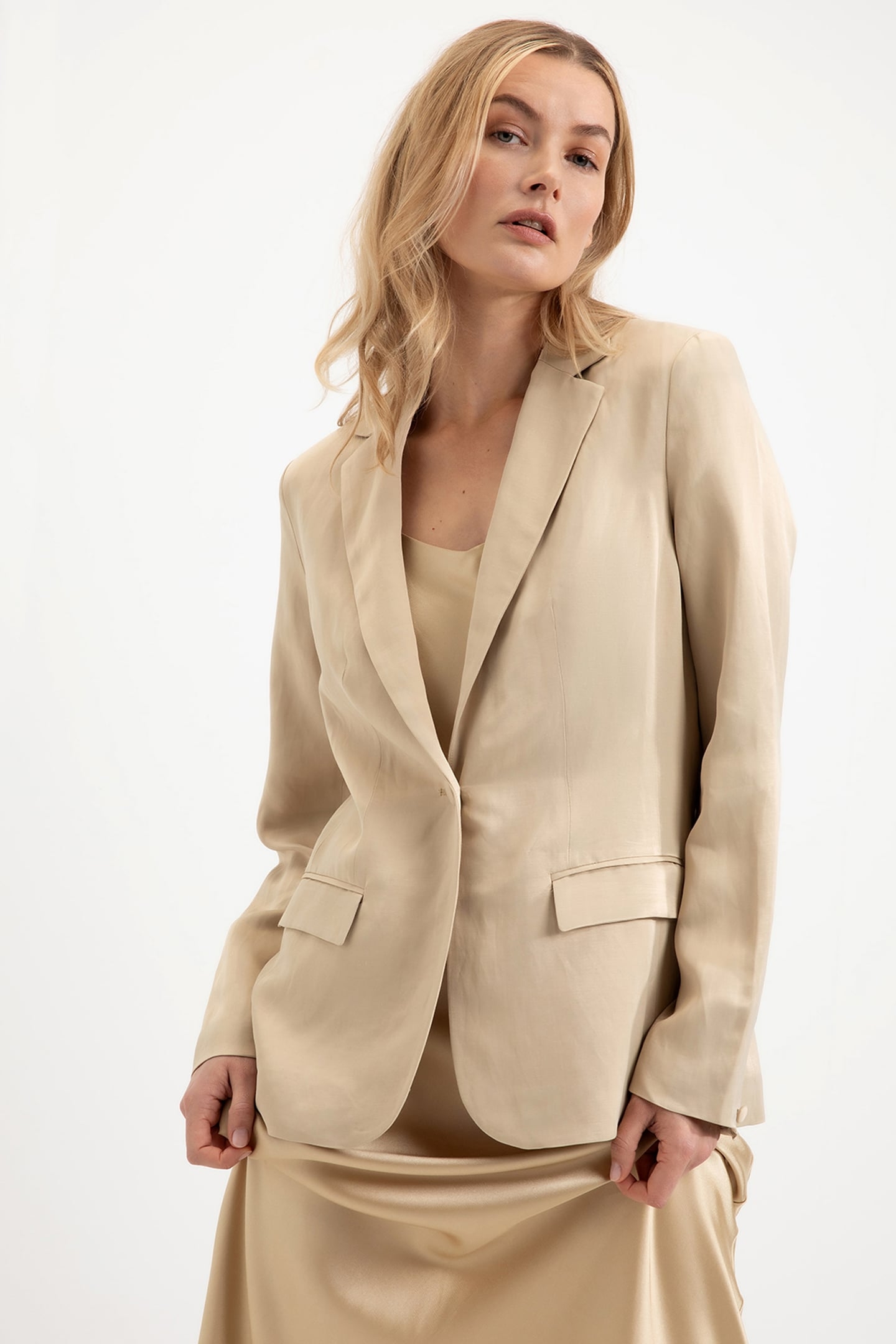DONNA BLAZER LIGHT KHAKI 1