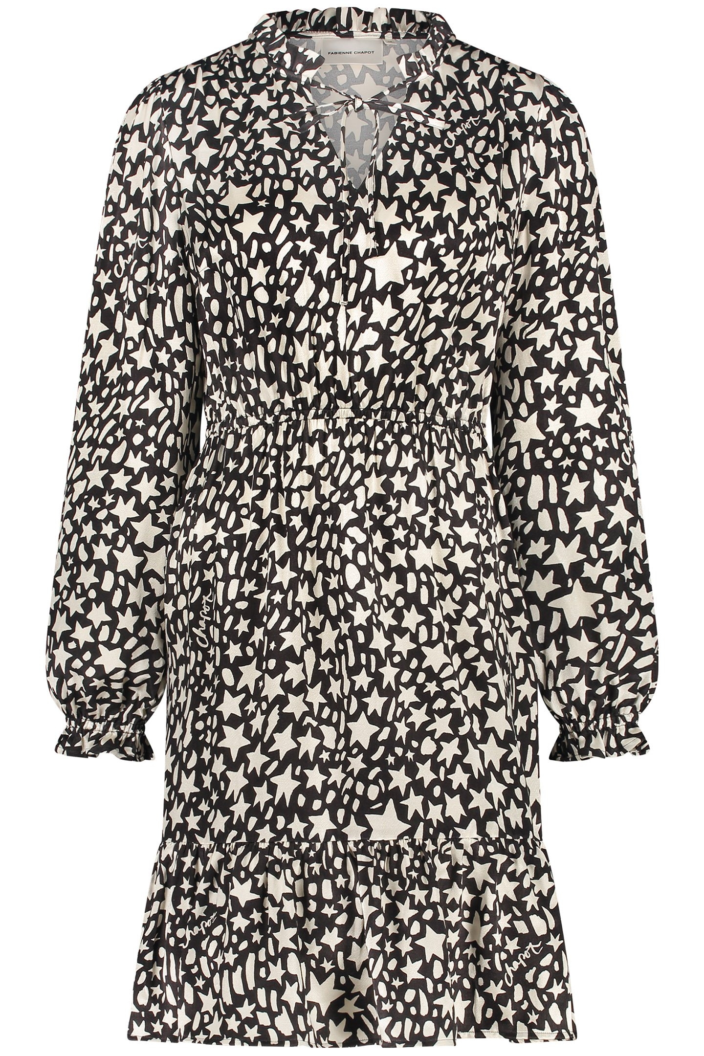 DOROTHY DRESS BLACK/CREME BRULEE 3