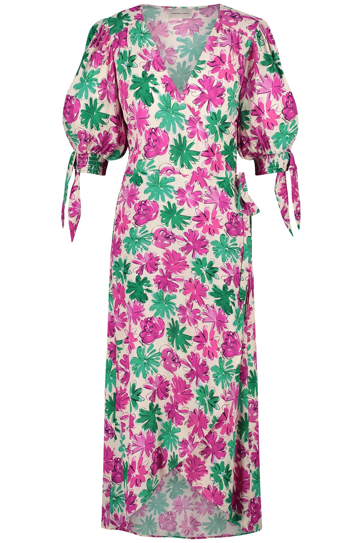 HANNAH DRESS WARM WHITE/PLUM PART 3