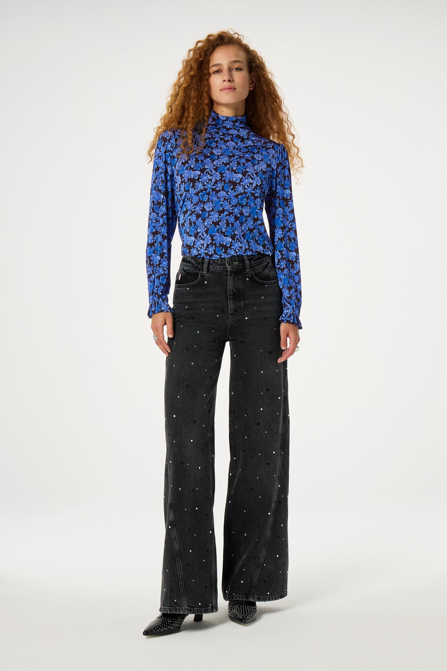 BILLY TOP BLACK/BRIGHT BLUE 2