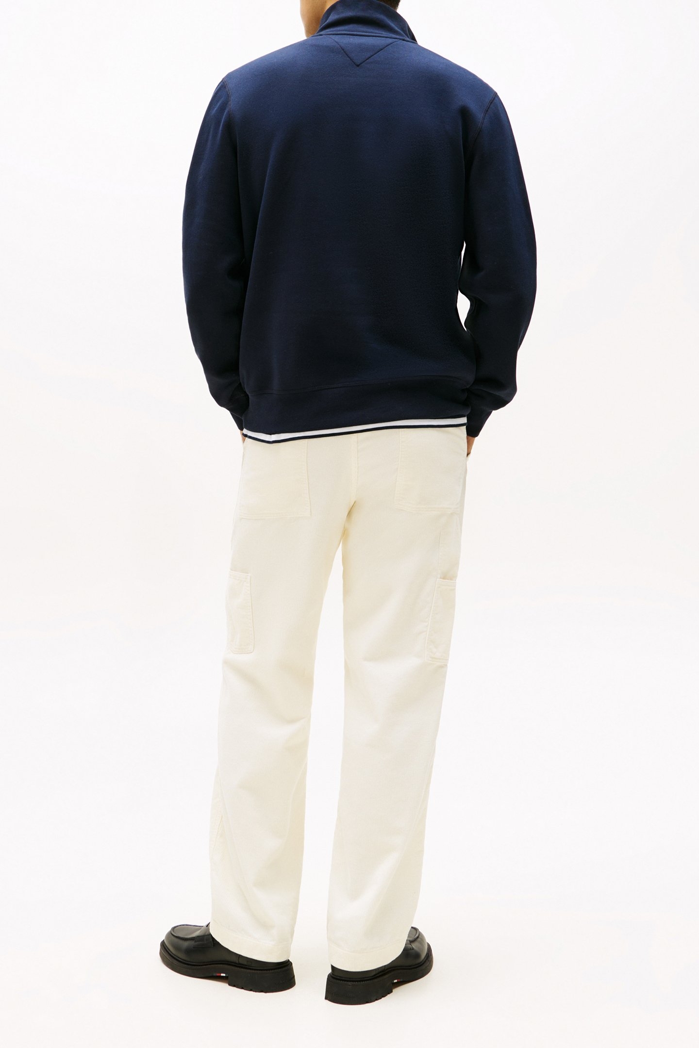 ESSENTIAL FLEECE 1/4 ZIP NAVY BLUE 4